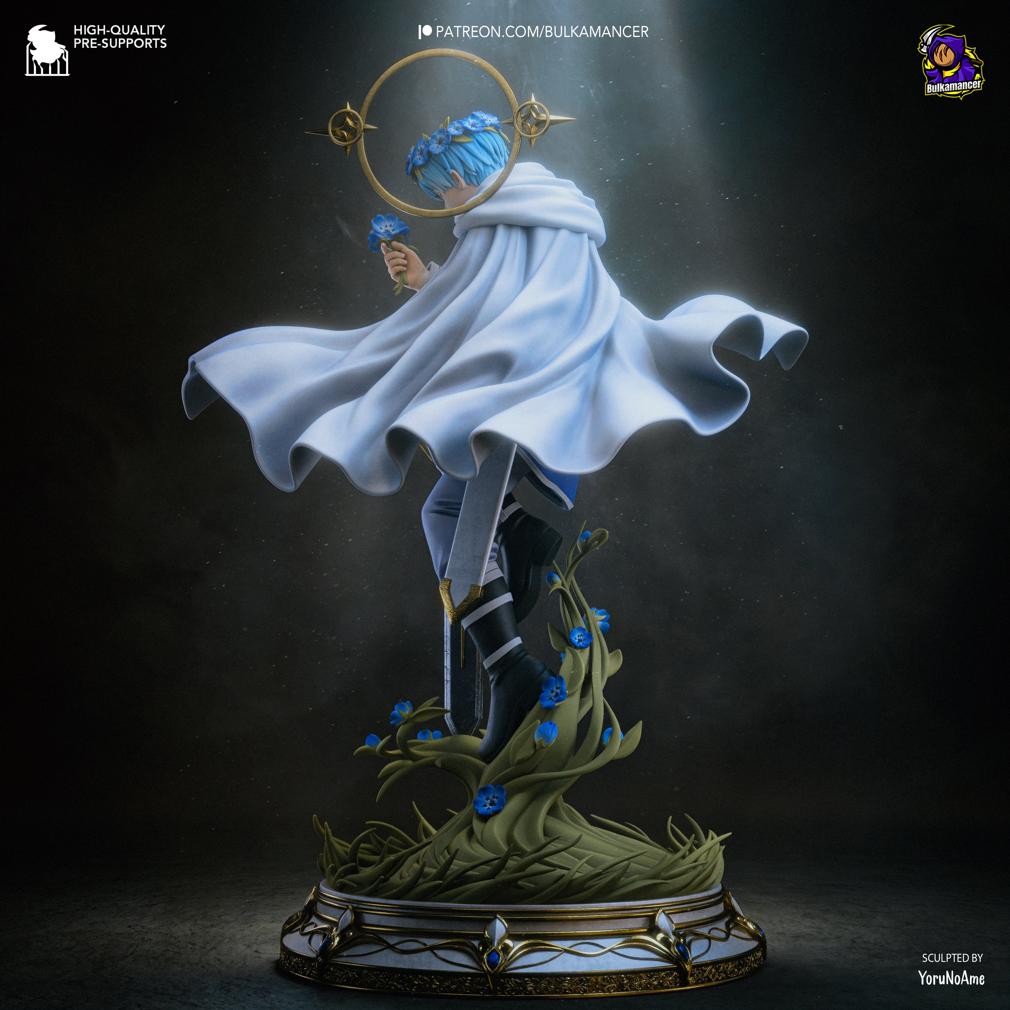 Celestial Bloom Guardian | 1/8 Unpainted Resin Kit Model