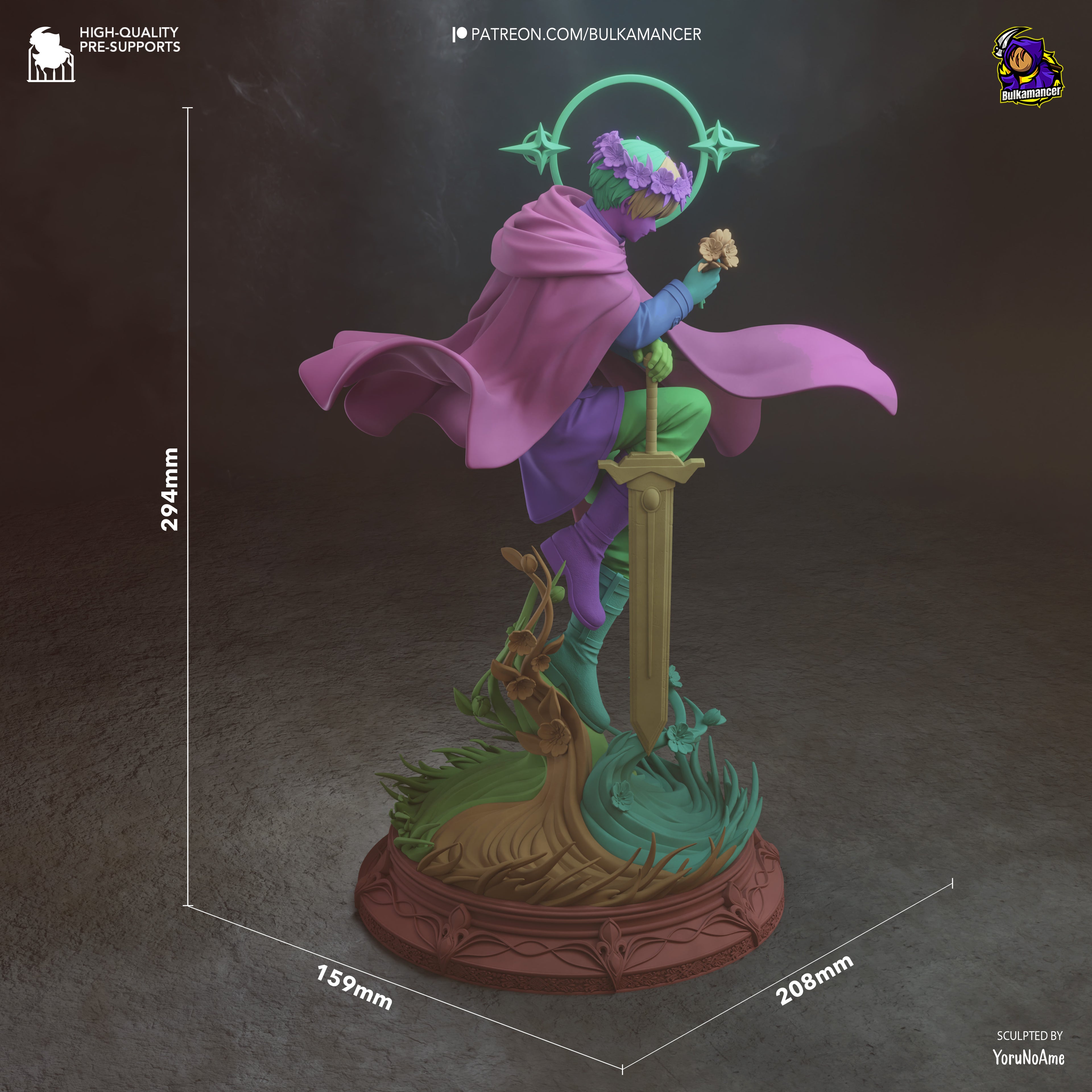 Celestial Bloom Guardian | 1/8 Unpainted Resin Kit Model