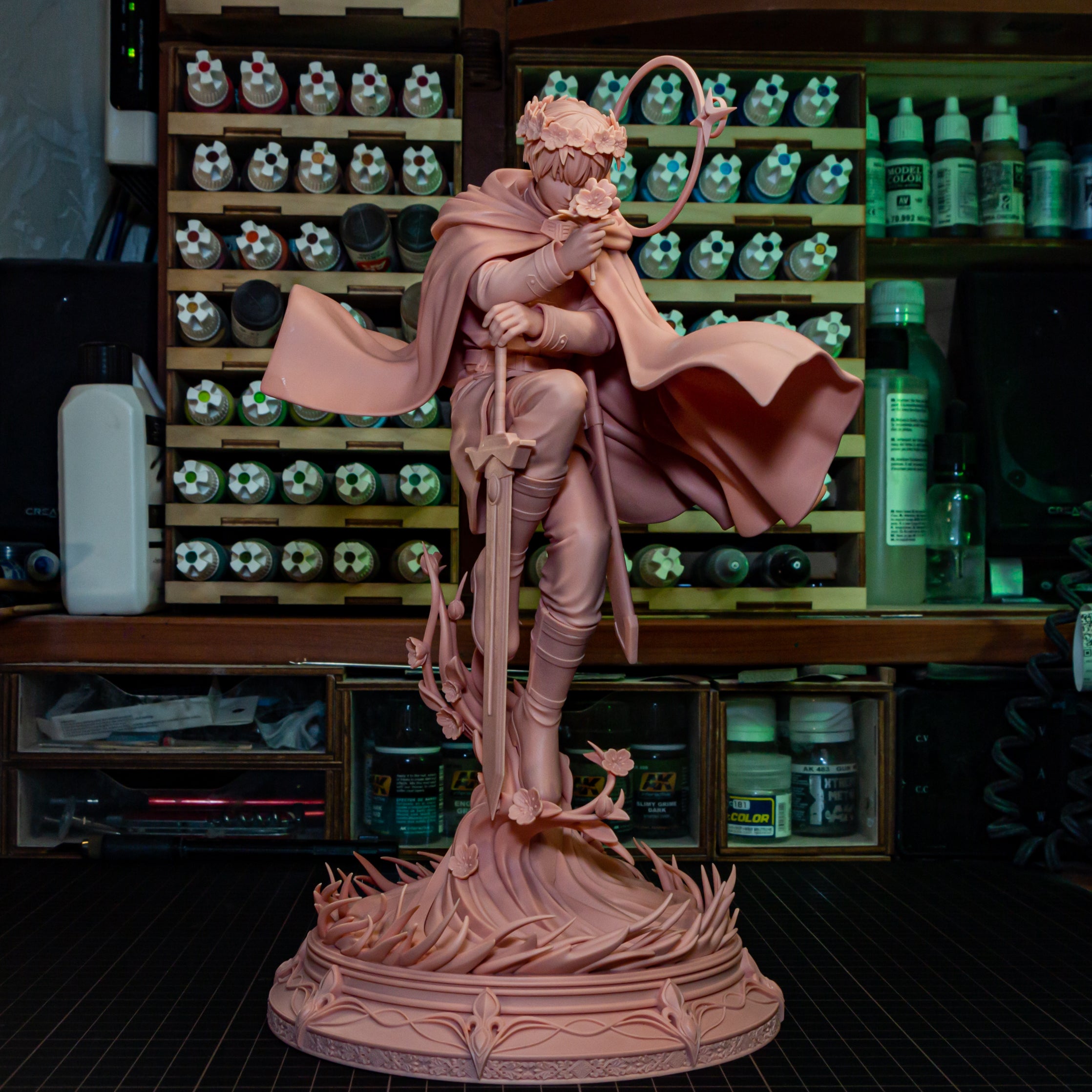 Celestial Bloom Guardian | 1/8 Unpainted Resin Kit Model