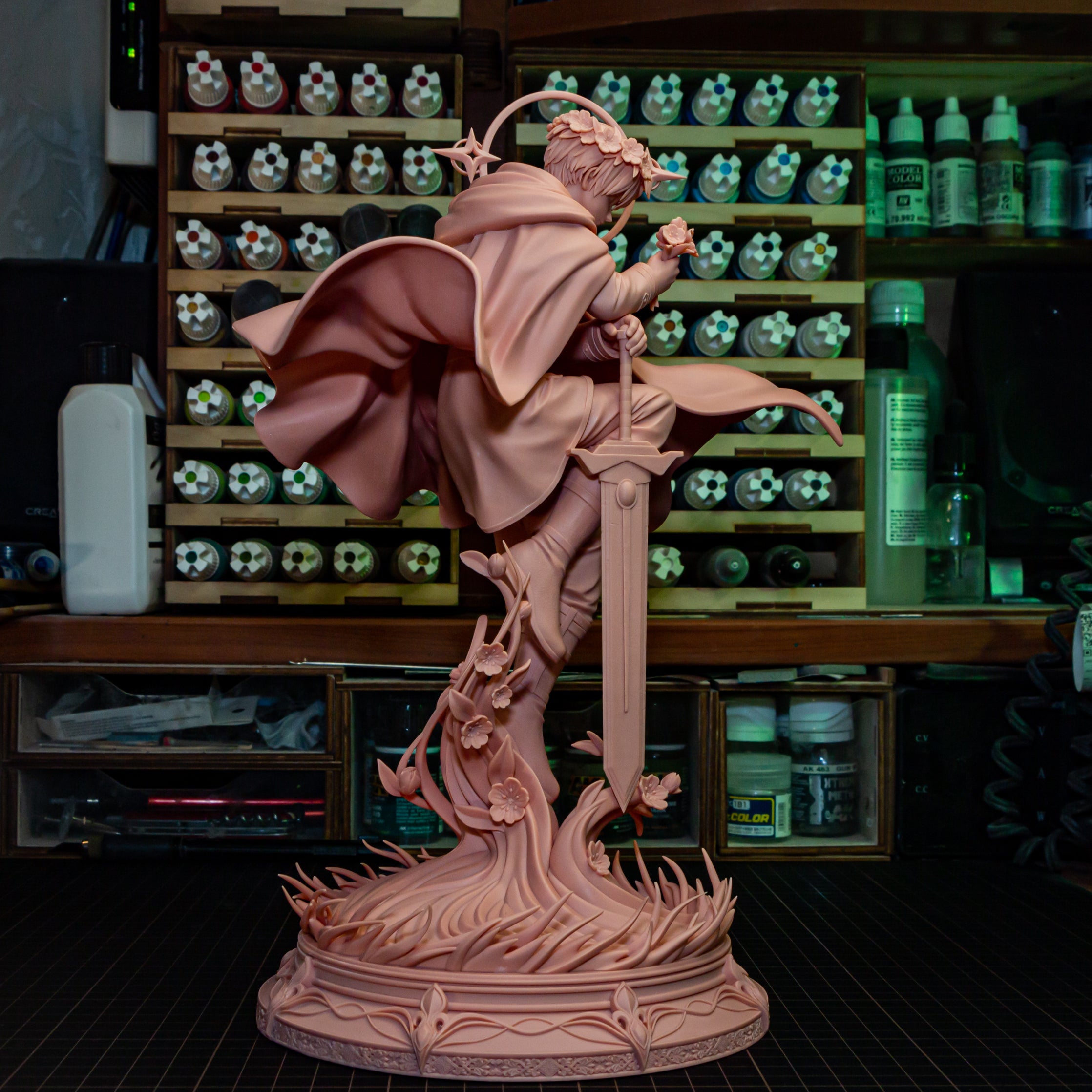 Celestial Bloom Guardian | 1/8 Unpainted Resin Kit Model