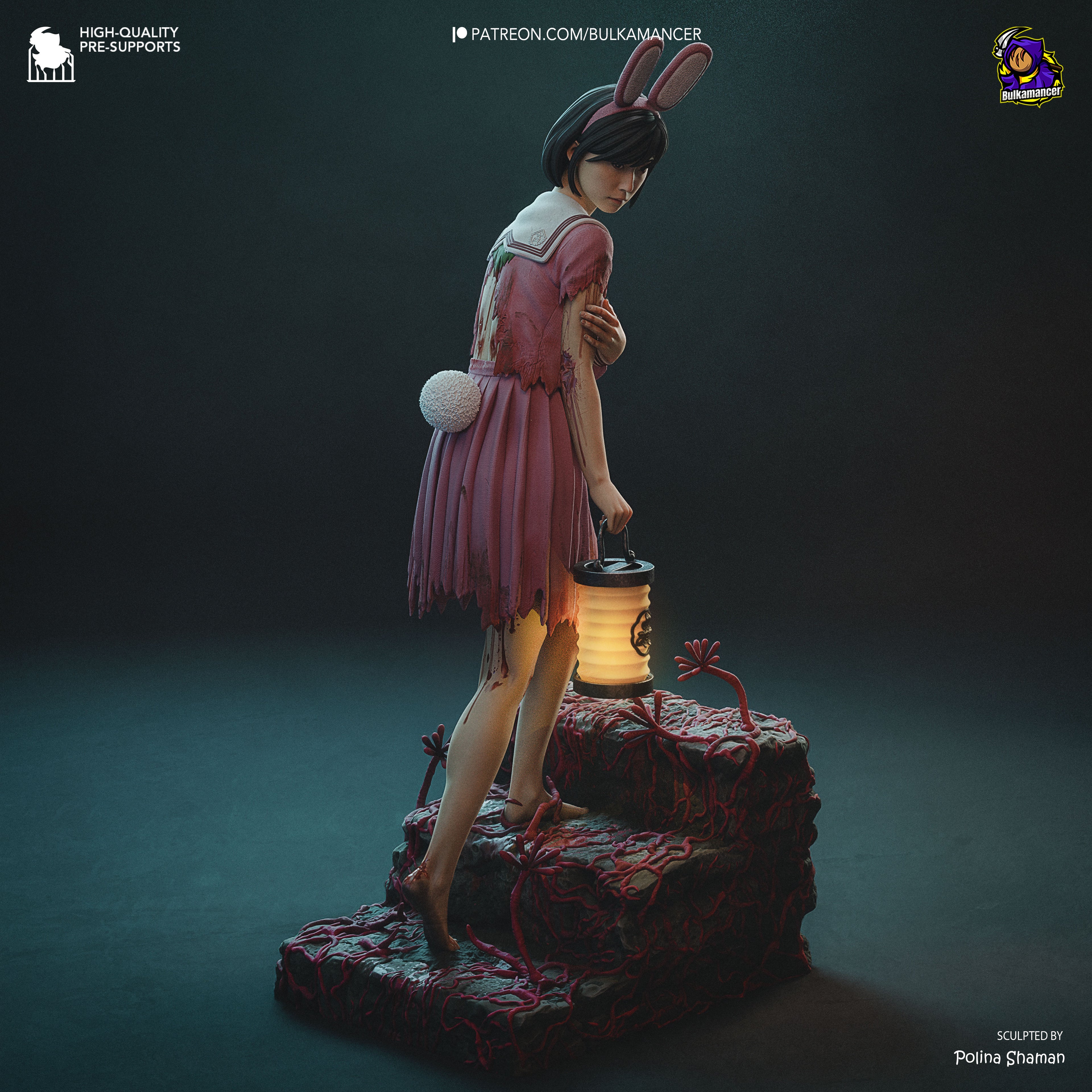 Crimson Veil Lament | 1/8 Unpainted Resin Kit Model
