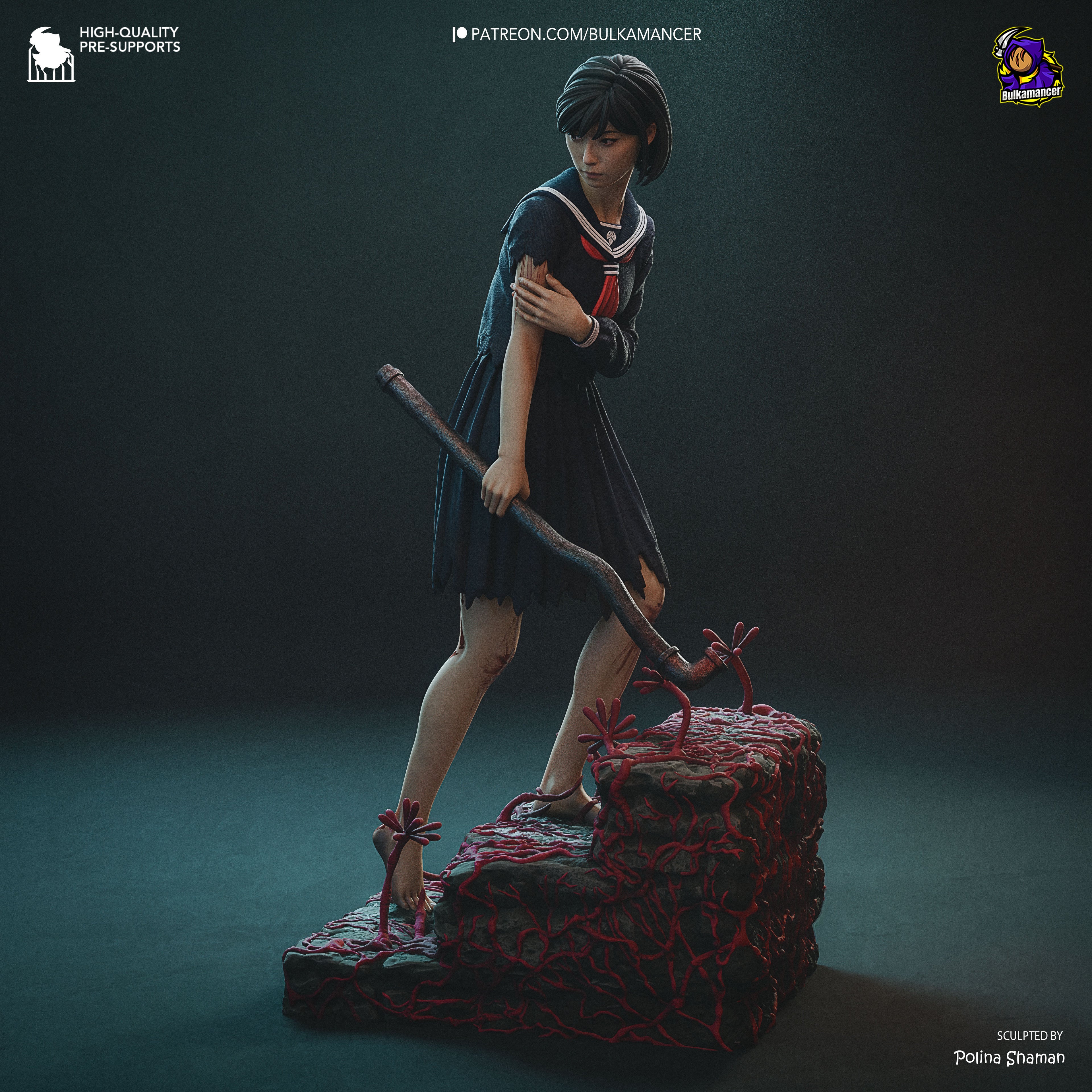 Crimson Veil Lament | 1/8 Unpainted Resin Kit Model
