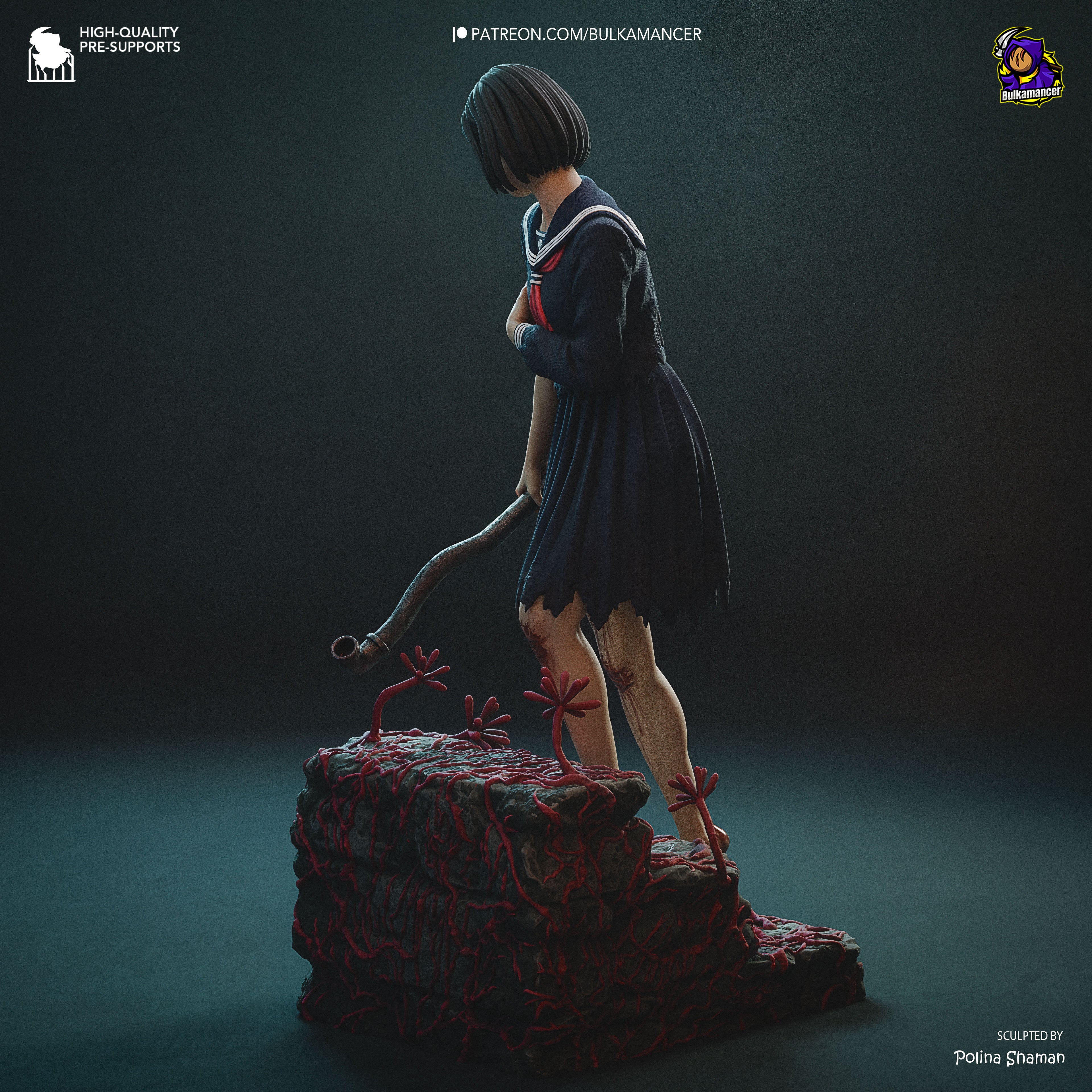 Crimson Veil Lament | 1/8 Unpainted Resin Kit Model