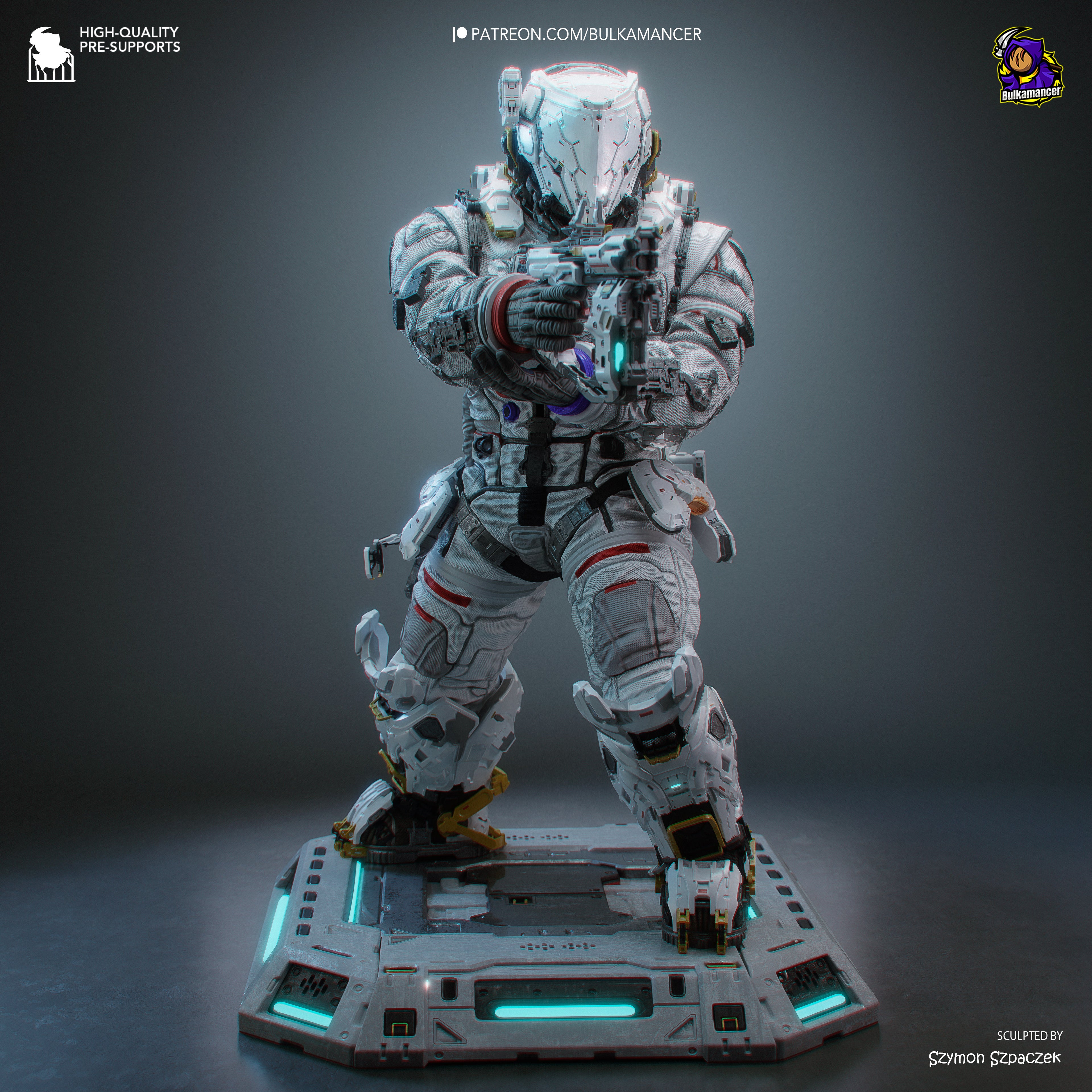 Nebula Armor Vanguard | 1/8 Unpainted Resin Kit Model