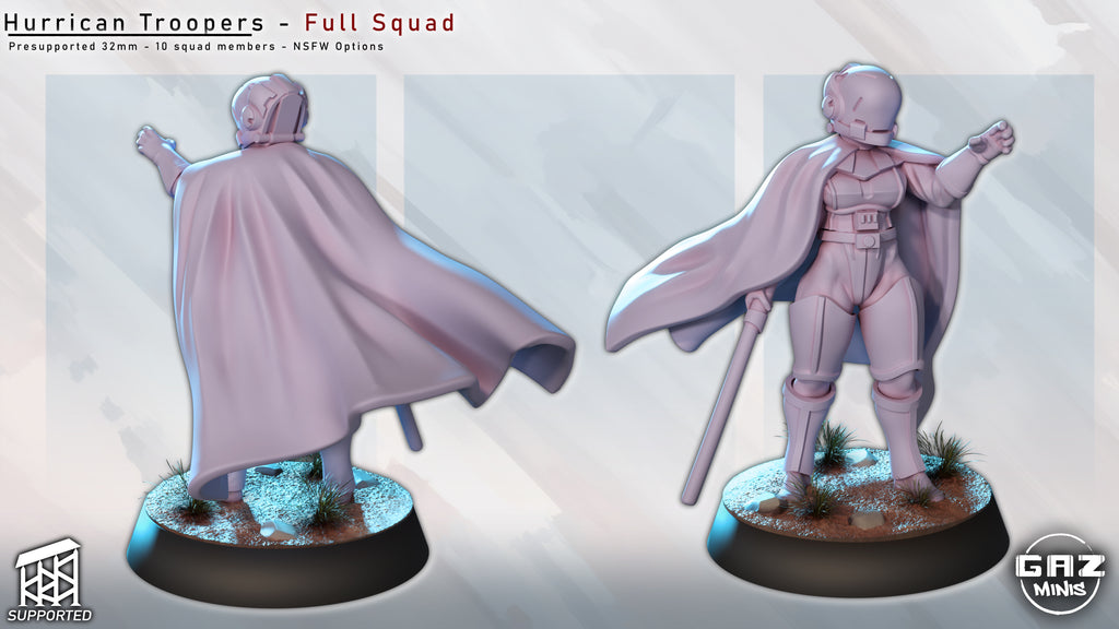 Tempest Assault Squad | 32mm Unpainted Resin Kit Model