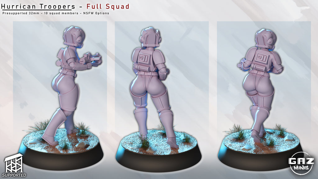 Tempest Assault Squad | 32mm Unpainted Resin Kit Model