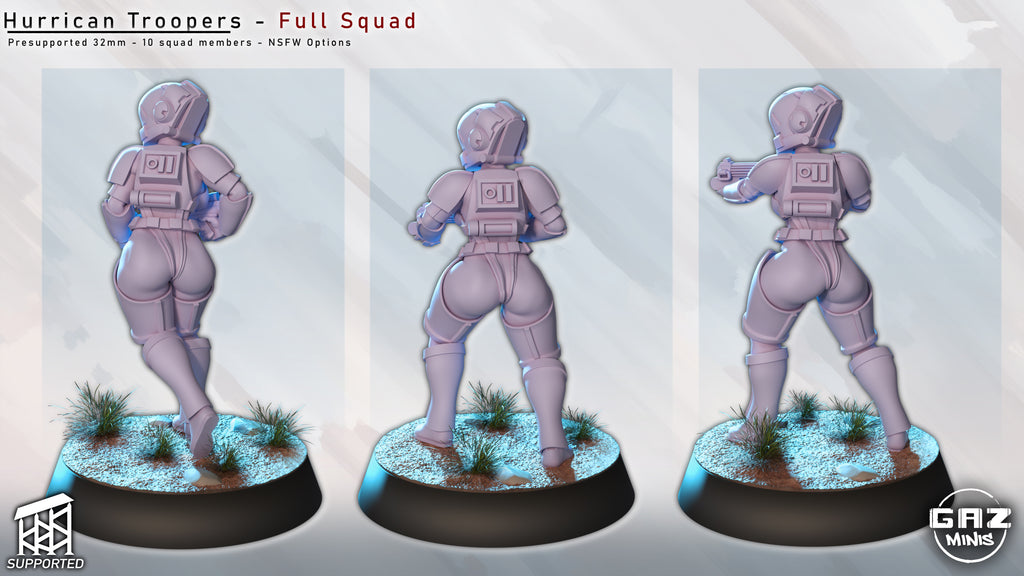 Tempest Assault Squad | 32mm Unpainted Resin Kit Model