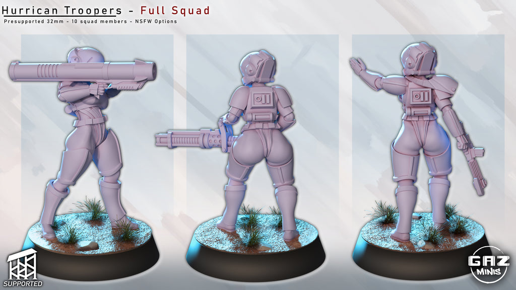 Tempest Assault Squad | 32mm Unpainted Resin Kit Model