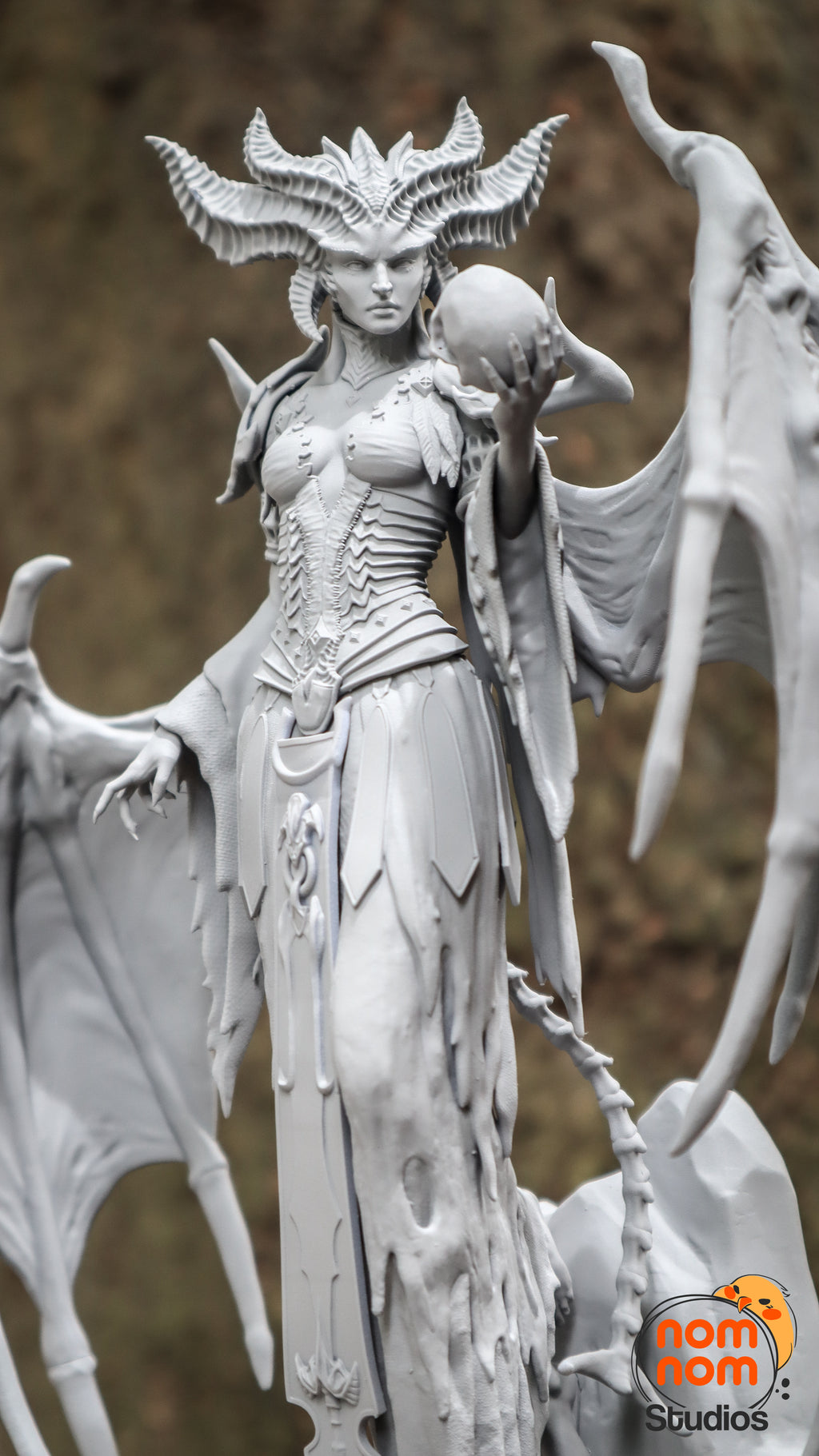 Abyssal Horned Sovereign | 1/10 Unpainted Resin Kit Model