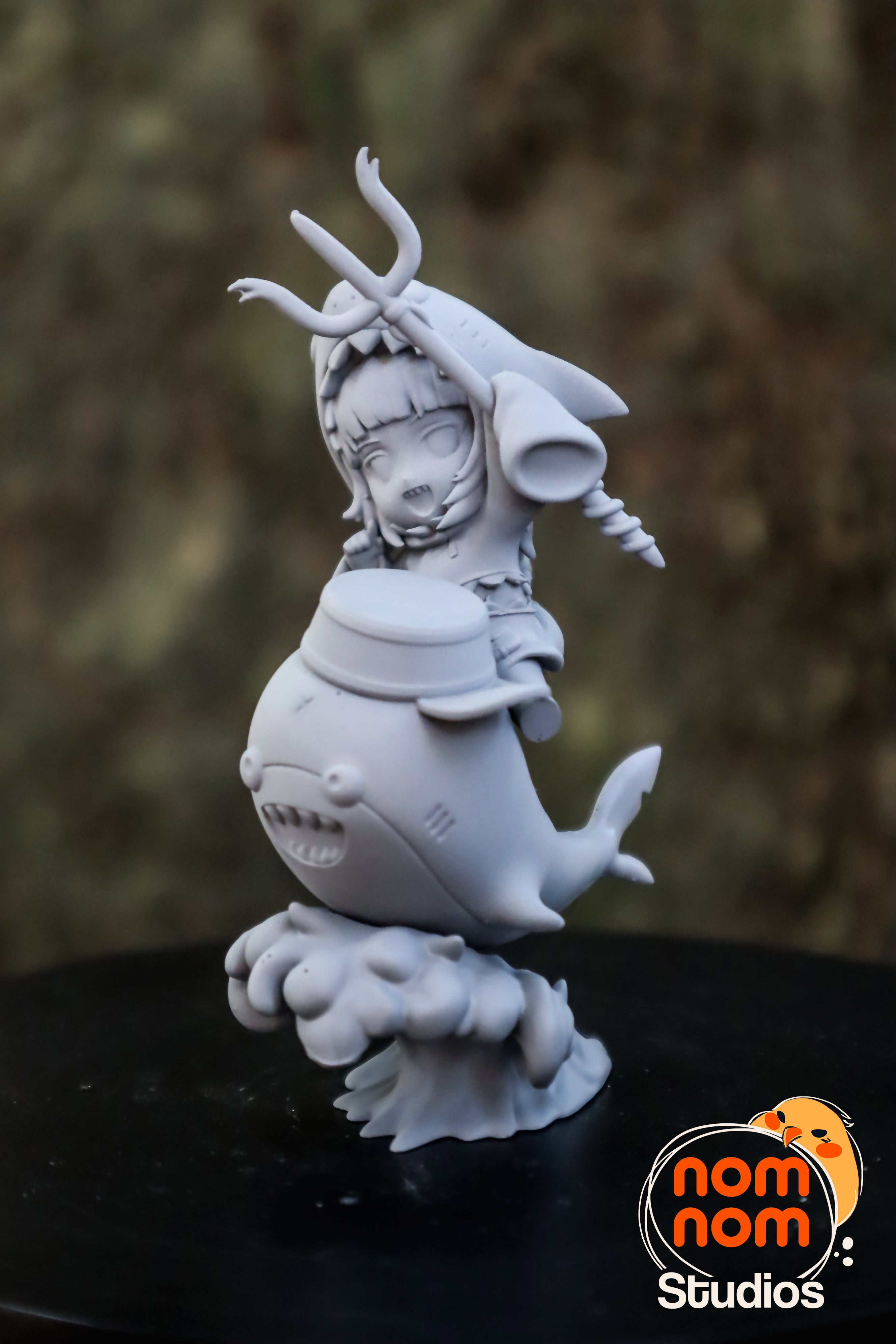 Tempest Shark Herald | Chibi Unpainted Resin Kit Model