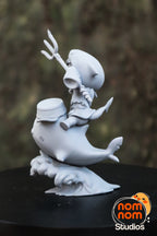 Tempest Shark Herald | Chibi Unpainted Resin Kit Model