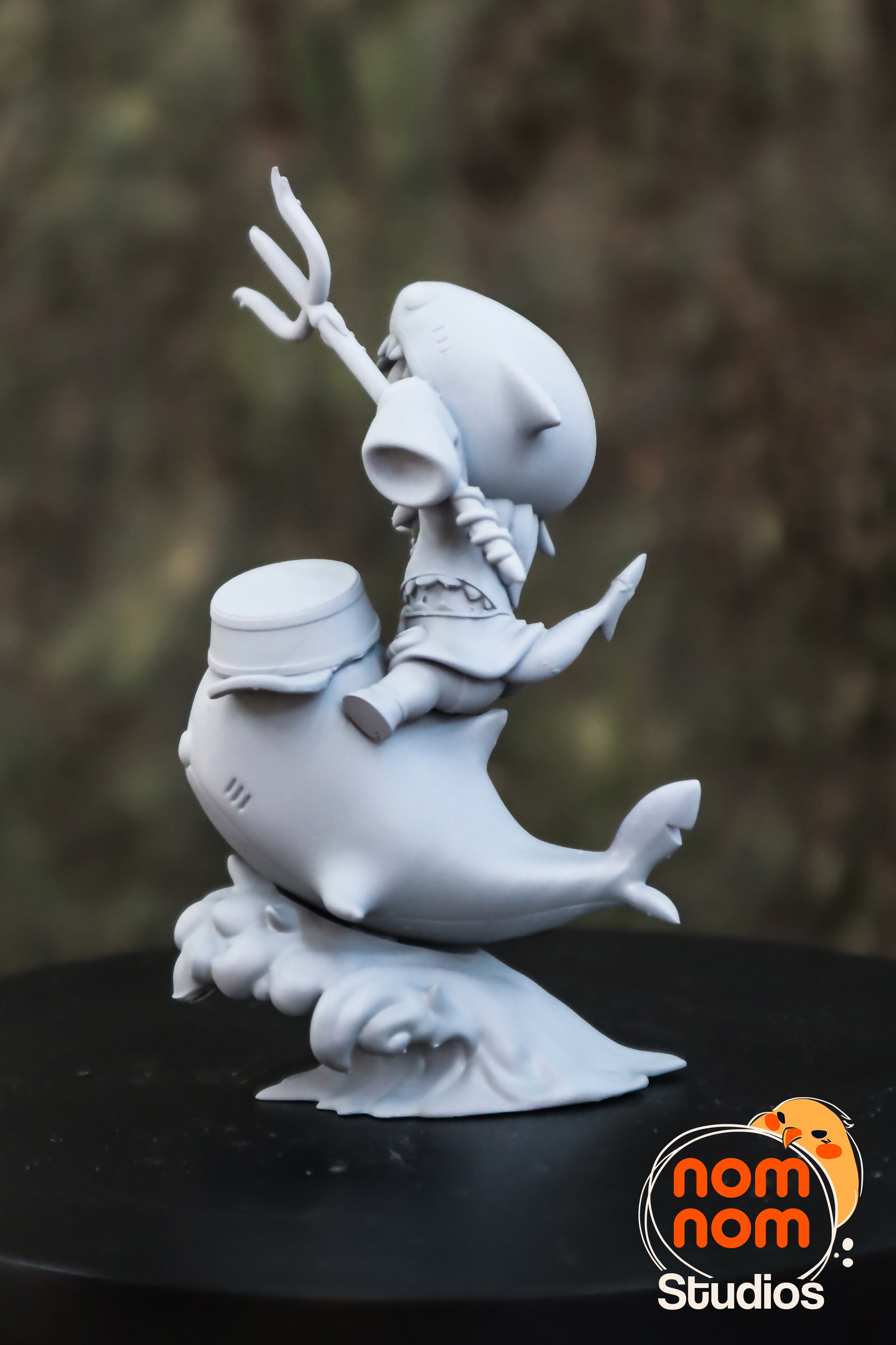 Tempest Shark Herald | Chibi Unpainted Resin Kit Model