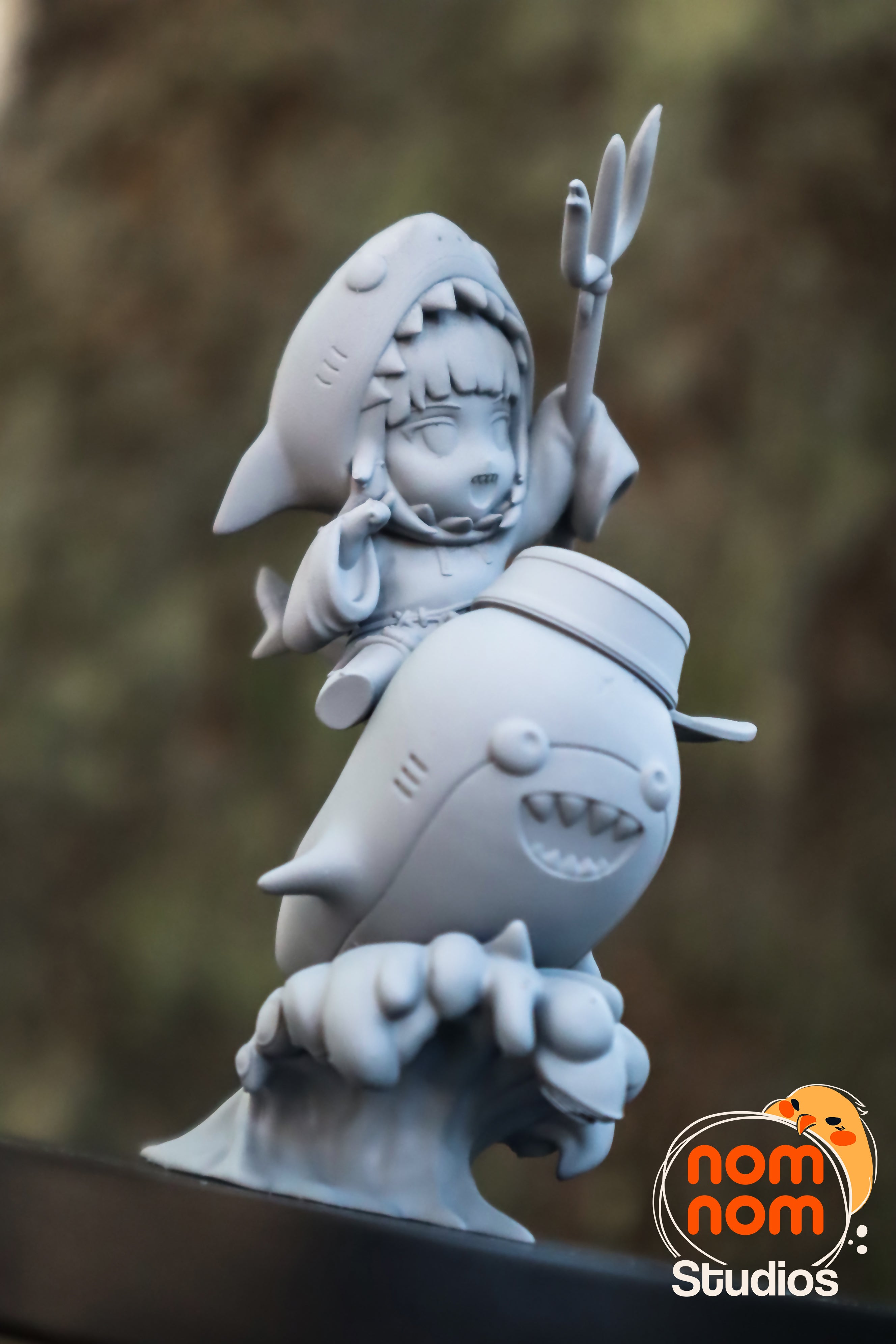 Tempest Shark Herald | Chibi Unpainted Resin Kit Model