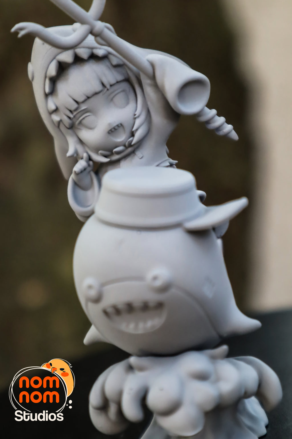 Tempest Shark Herald | Chibi Unpainted Resin Kit Model