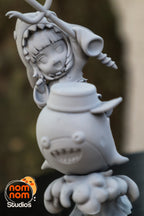 Tempest Shark Herald | Chibi Unpainted Resin Kit Model