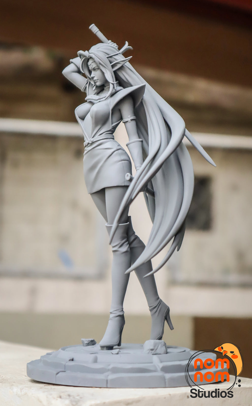 Lunarveil Assassin | 1/10 Unpainted Resin Kit Model