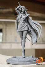Lunarveil Assassin | 1/10 Unpainted Resin Kit Model