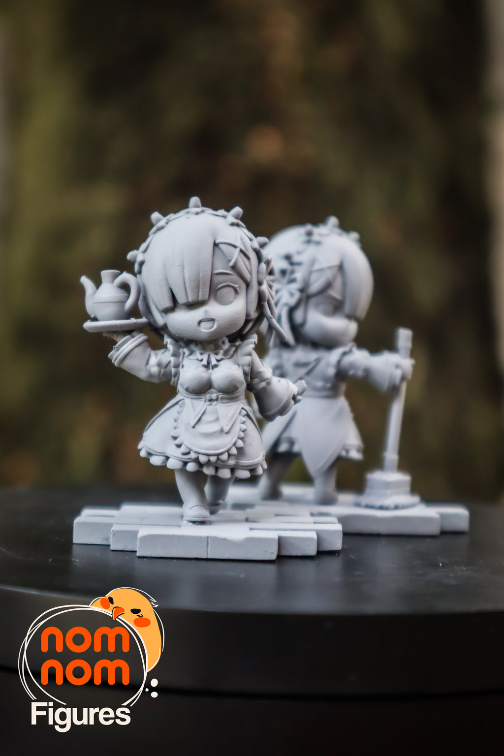 Verdant Hearthmaids | Chibi Unpainted Resin Kit Model