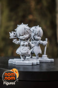 Verdant Hearthmaids | Chibi Unpainted Resin Kit Model