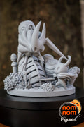 Abyssal Hornshell Warden | Chibi Unpainted Resin Kit Model