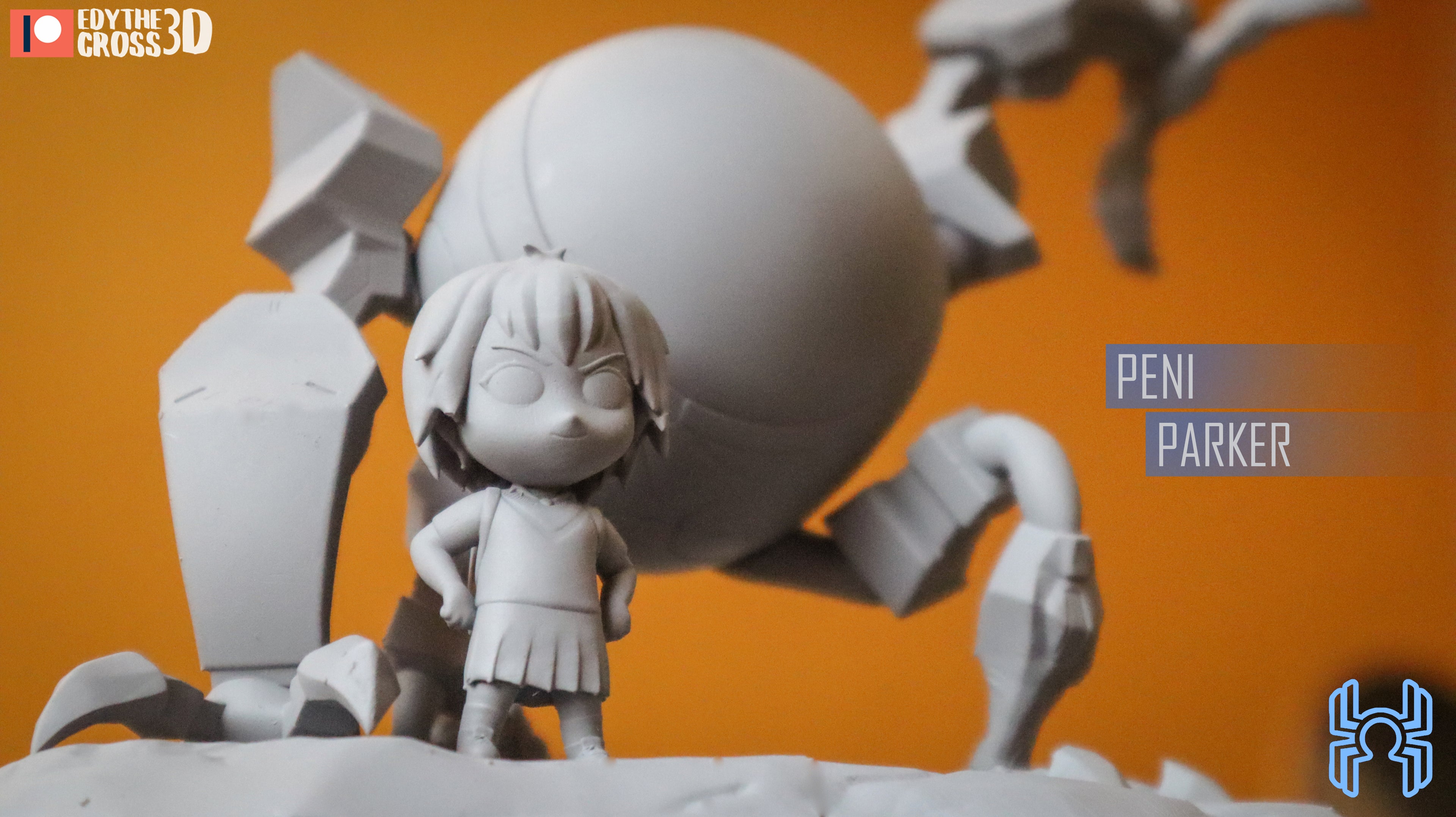Mech Guardian Pilot | Chibi Unpainted Resin Kit Model