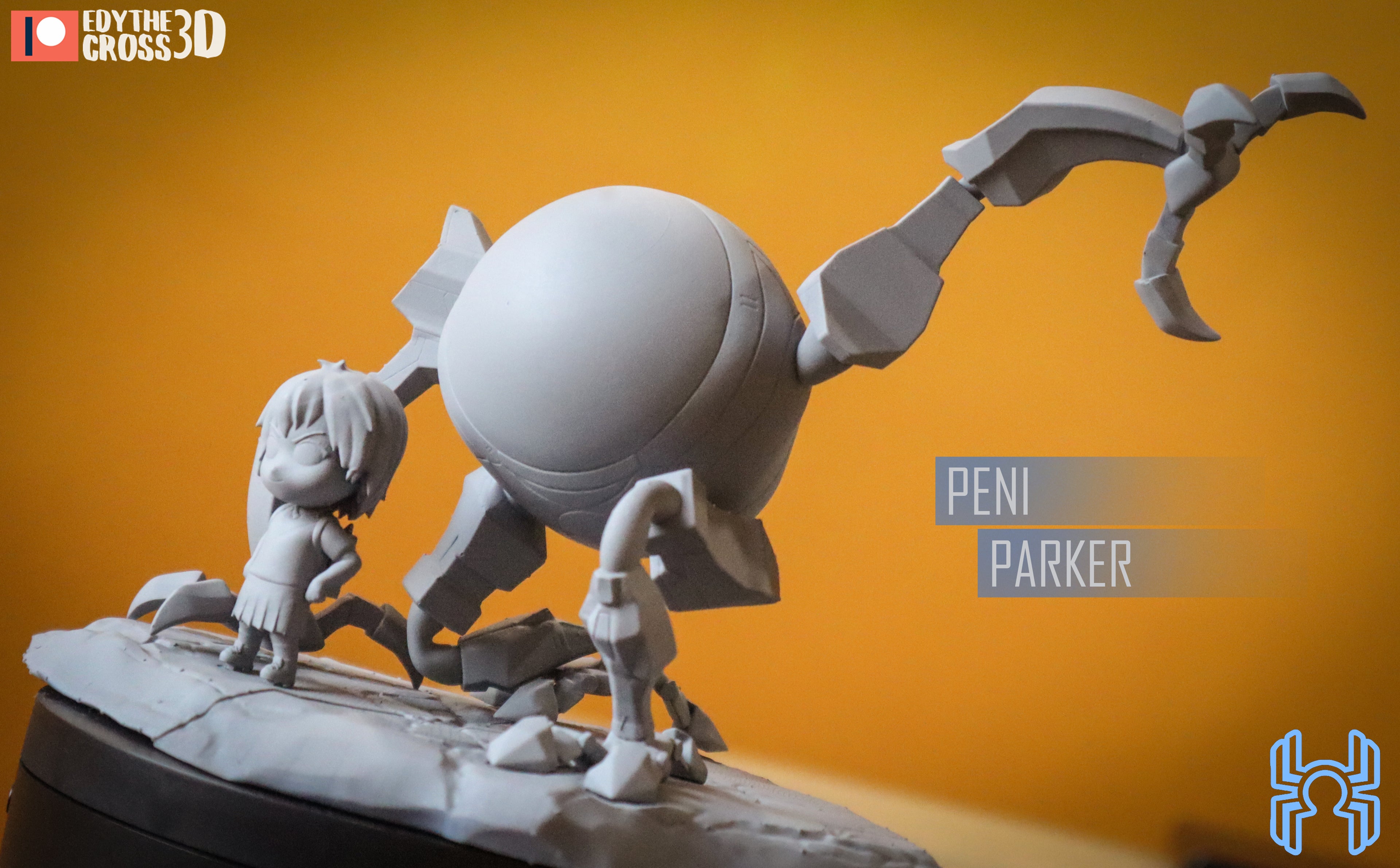 Mech Guardian Pilot | Chibi Unpainted Resin Kit Model