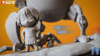 Mech Guardian Pilot | Chibi Unpainted Resin Kit Model