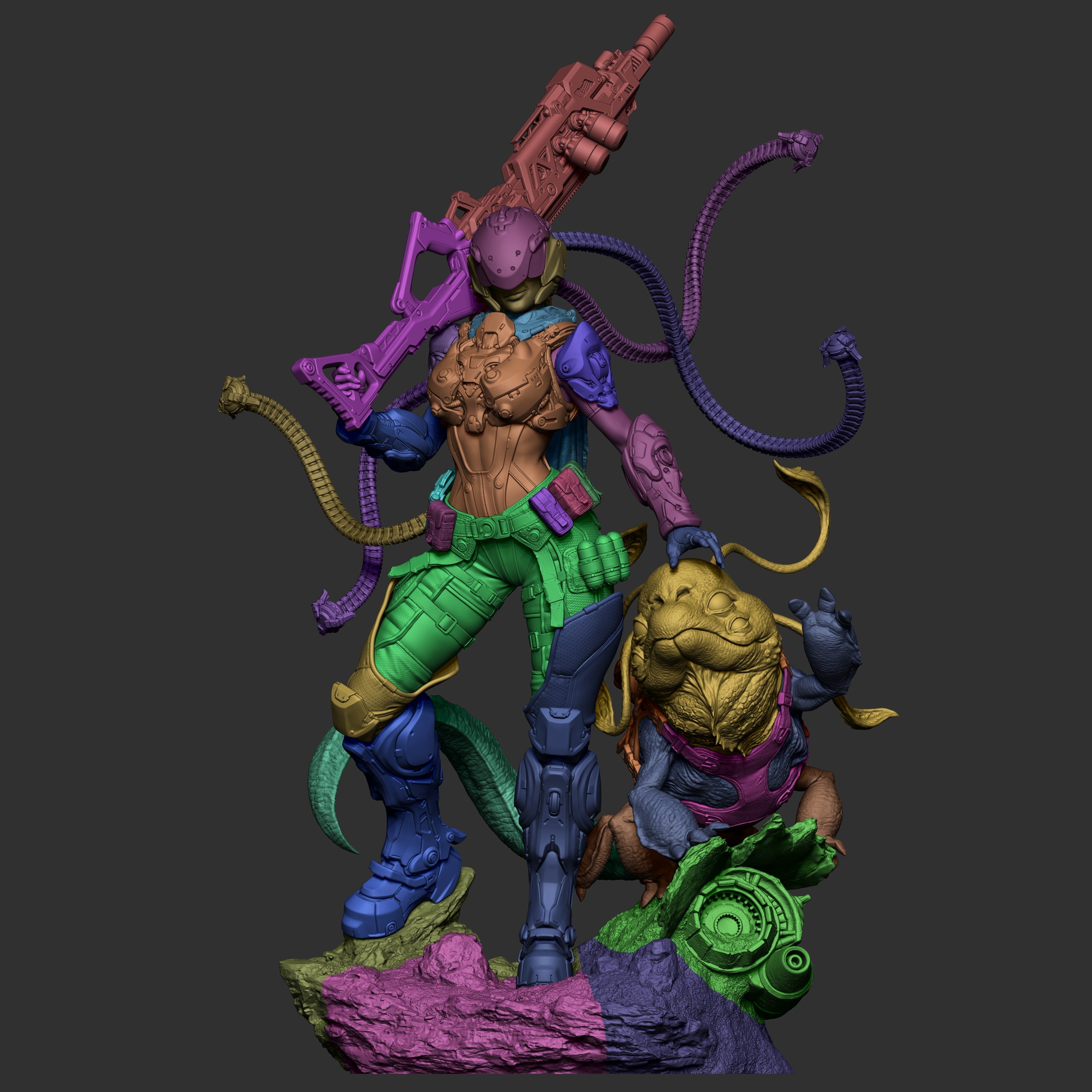 Iron Serpent Wasteland Warden | 1/6 Unpainted Resin Kit Model