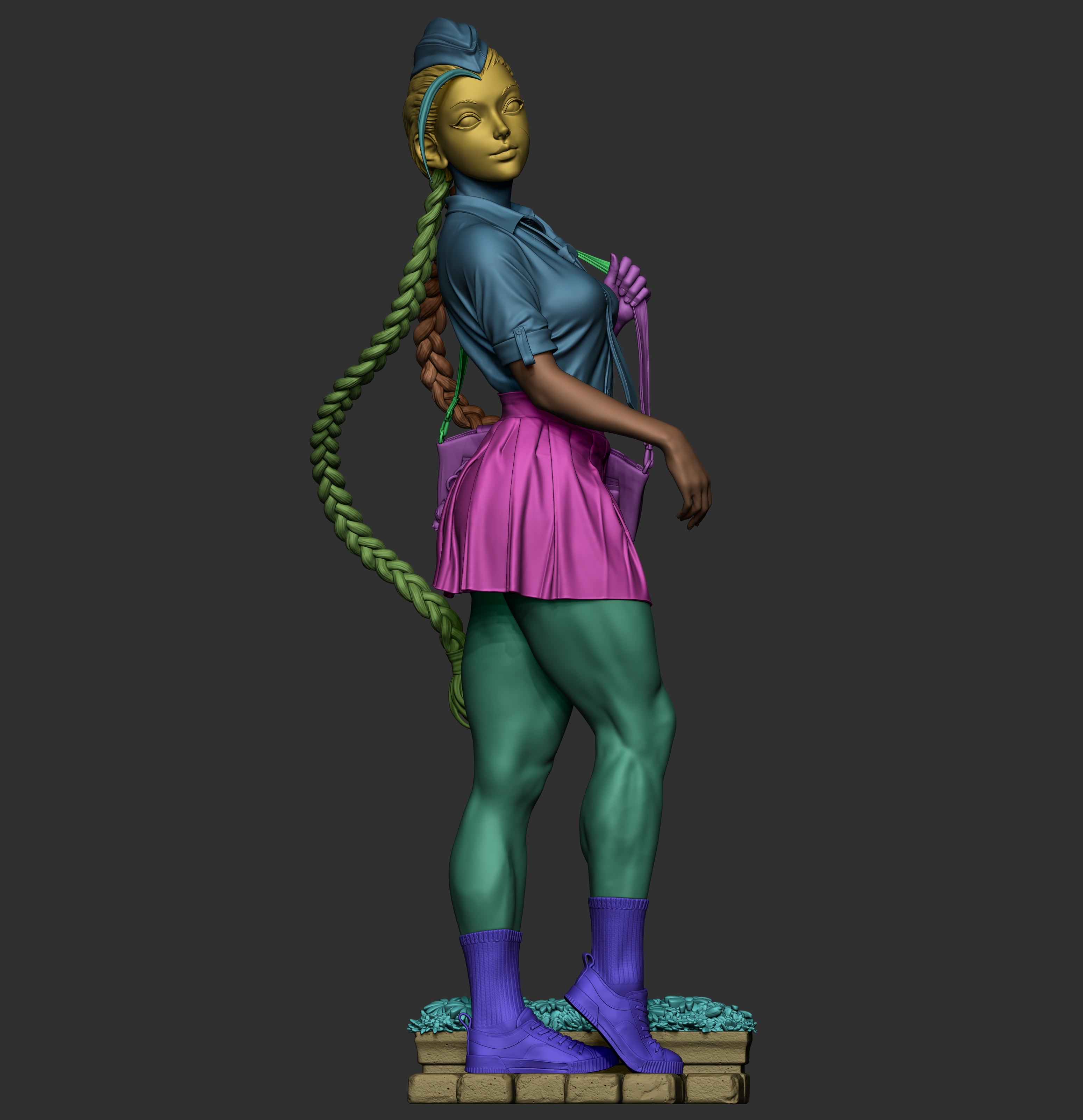 Braided Blossom Warden | 1/6 Unpainted Resin Kit Model