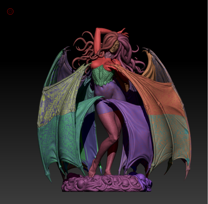 Eclipse Wing Demoness | 1/6 Unpainted Resin Kit Model