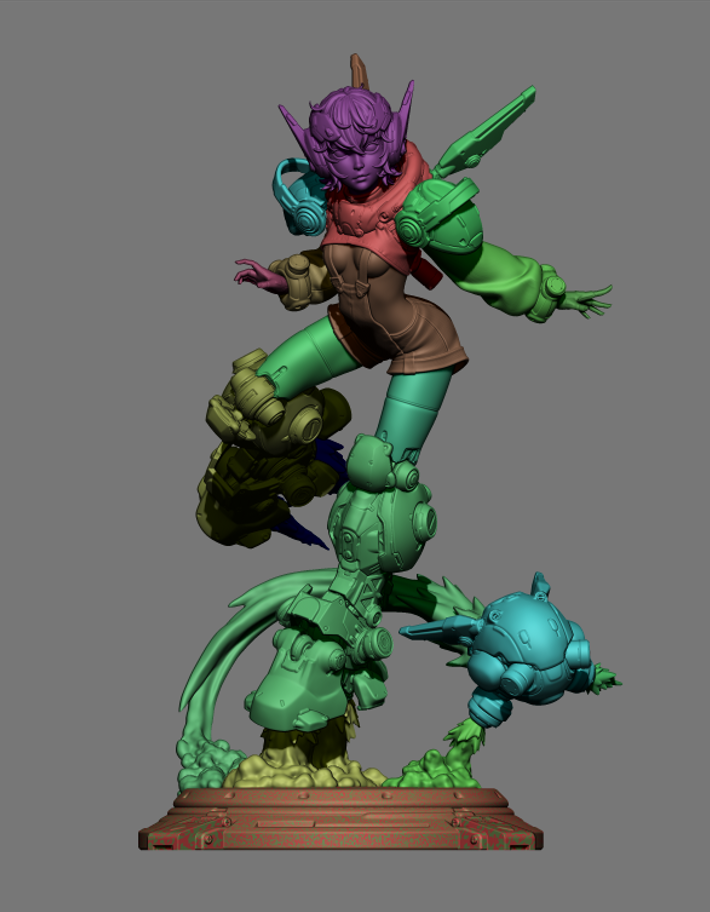 Stellar Flame Ace | 1/6 Unpainted Resin Kit Model