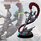 Crimson Braid Shadowstalker | 32mm & 55mm Unpainted Resin Kit Model