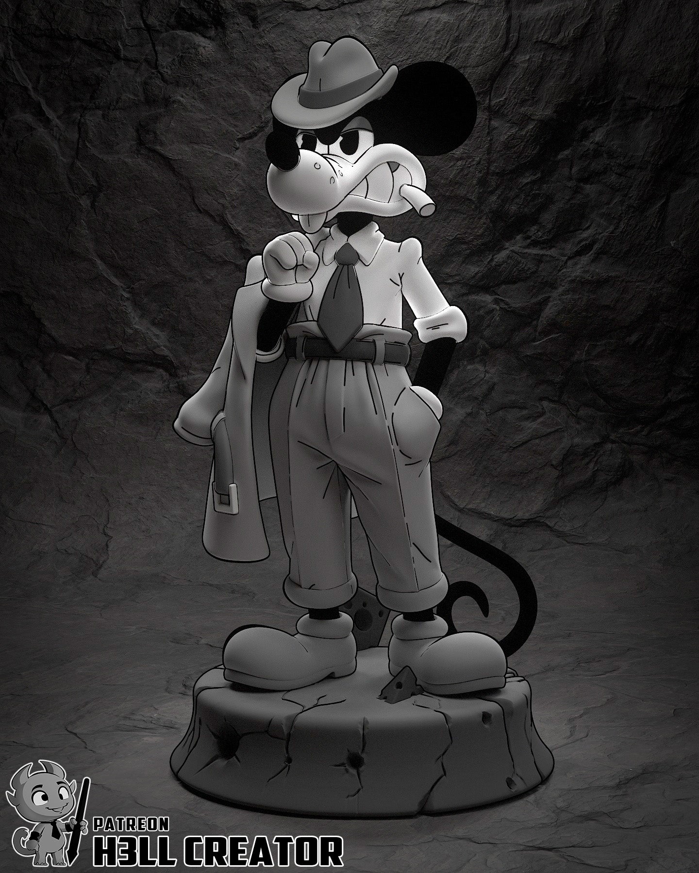 Noir Veil Sleuth | 1/10 Unpainted Resin Kit Model
