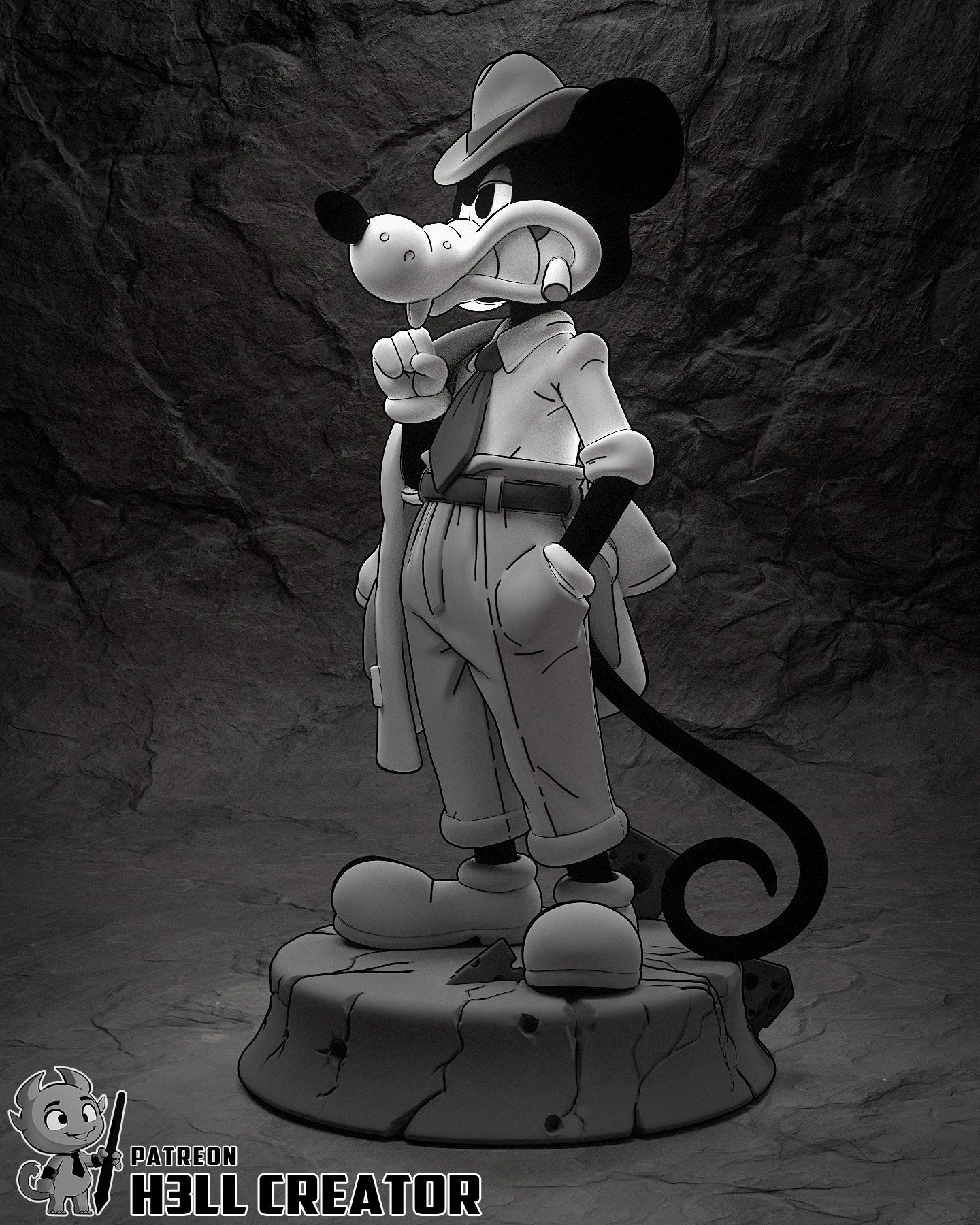 Noir Veil Sleuth | 1/10 Unpainted Resin Kit Model