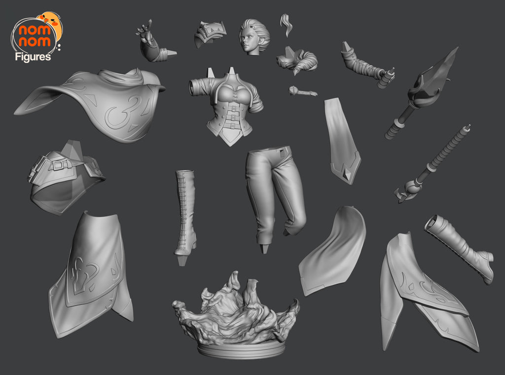 Arcane Stormweaver | 1/10 Unpainted Resin Kit Model