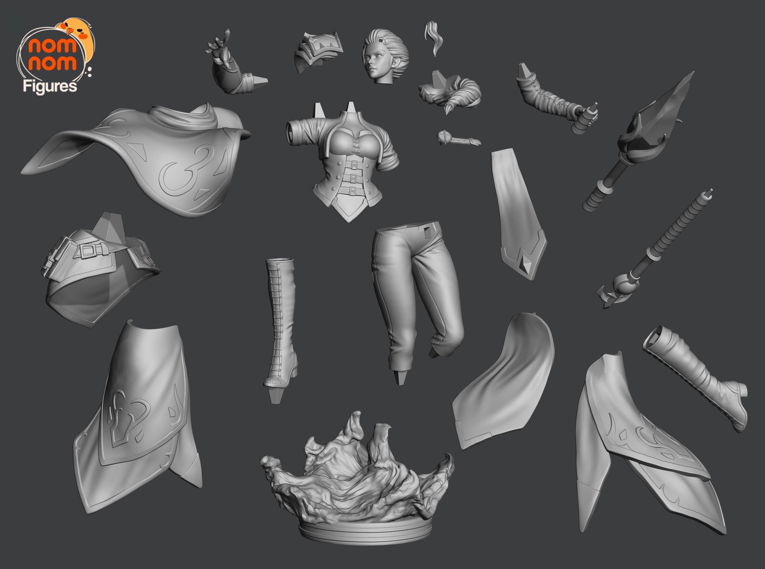 Arcane Stormweaver | 1/10 Unpainted Resin Kit Model