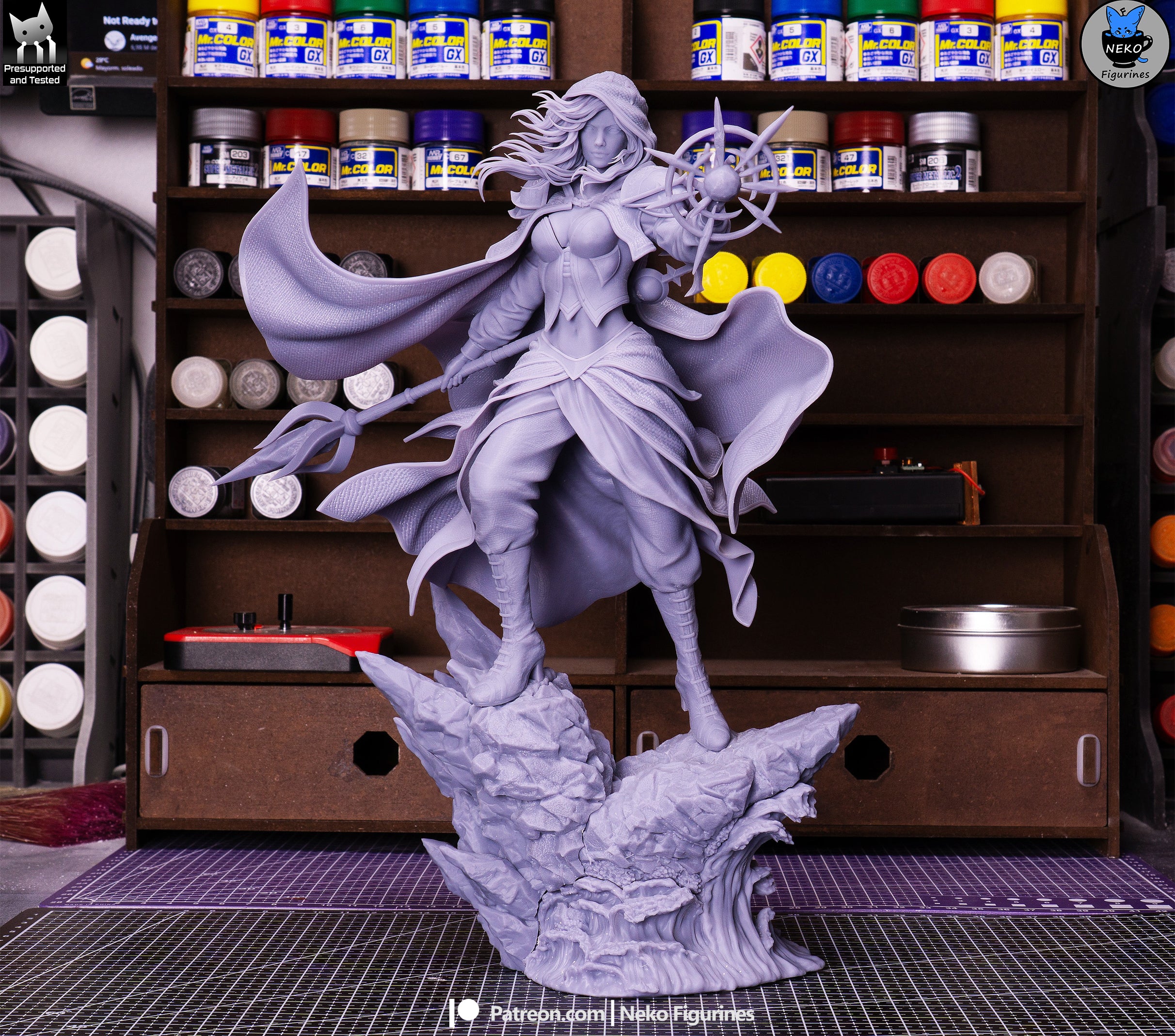 Frostveil Sorceress | 1/7 Unpainted Resin Kit