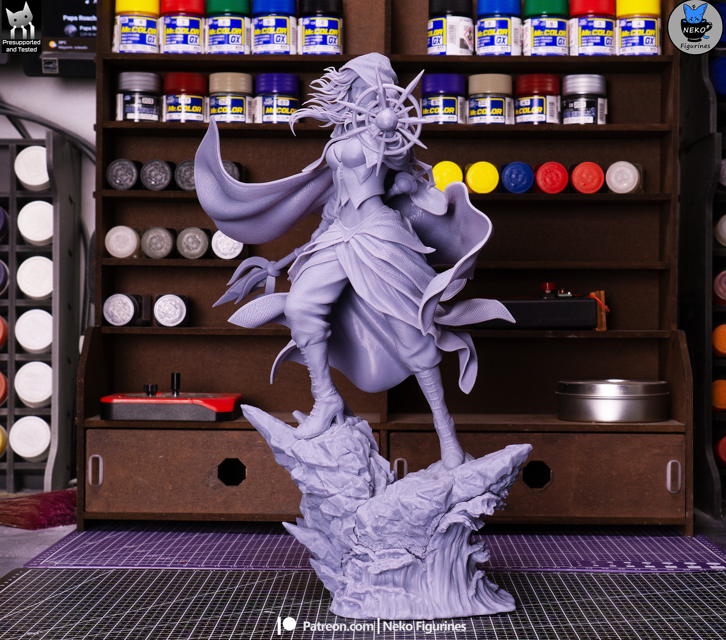 Frostveil Sorceress | 1/7 Unpainted Resin Kit