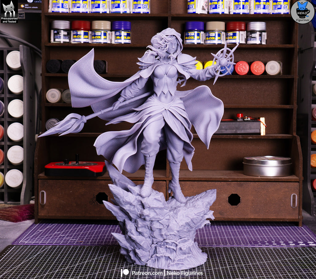 Frostveil Sorceress | 1/7 Unpainted Resin Kit