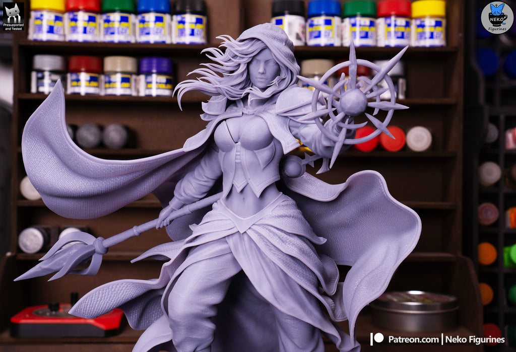 Frostveil Sorceress | 1/7 Unpainted Resin Kit
