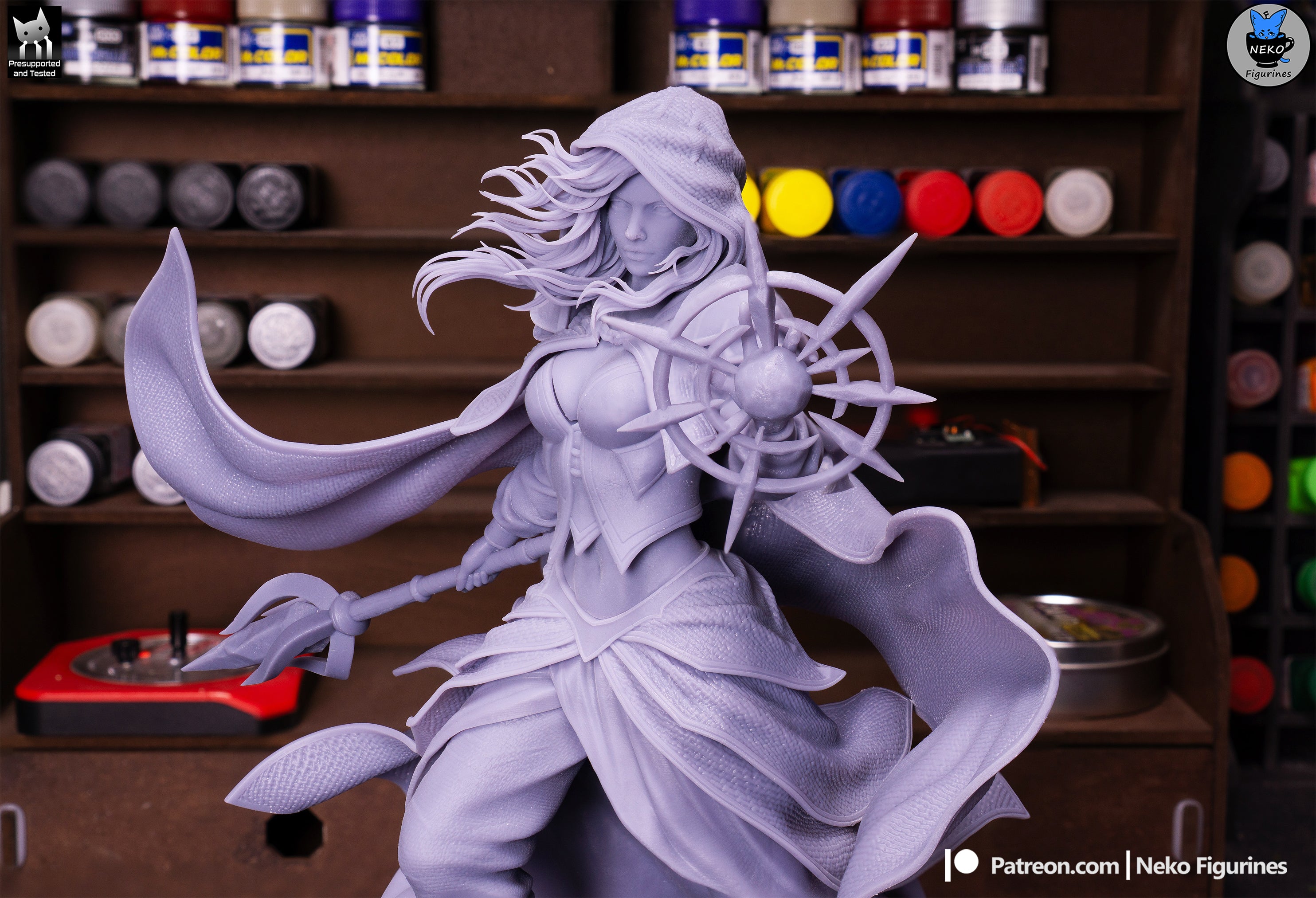 Frostveil Sorceress | 1/7 Unpainted Resin Kit