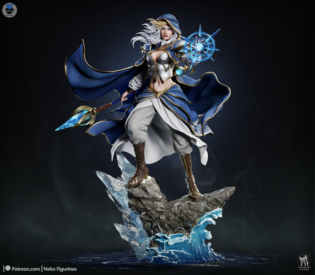 Frostveil Sorceress | 1/7 Unpainted Resin Kit