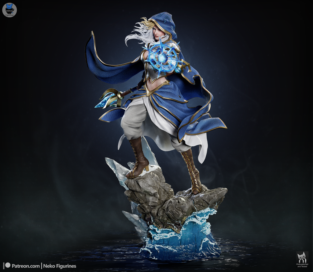 Frostveil Sorceress | 1/7 Unpainted Resin Kit