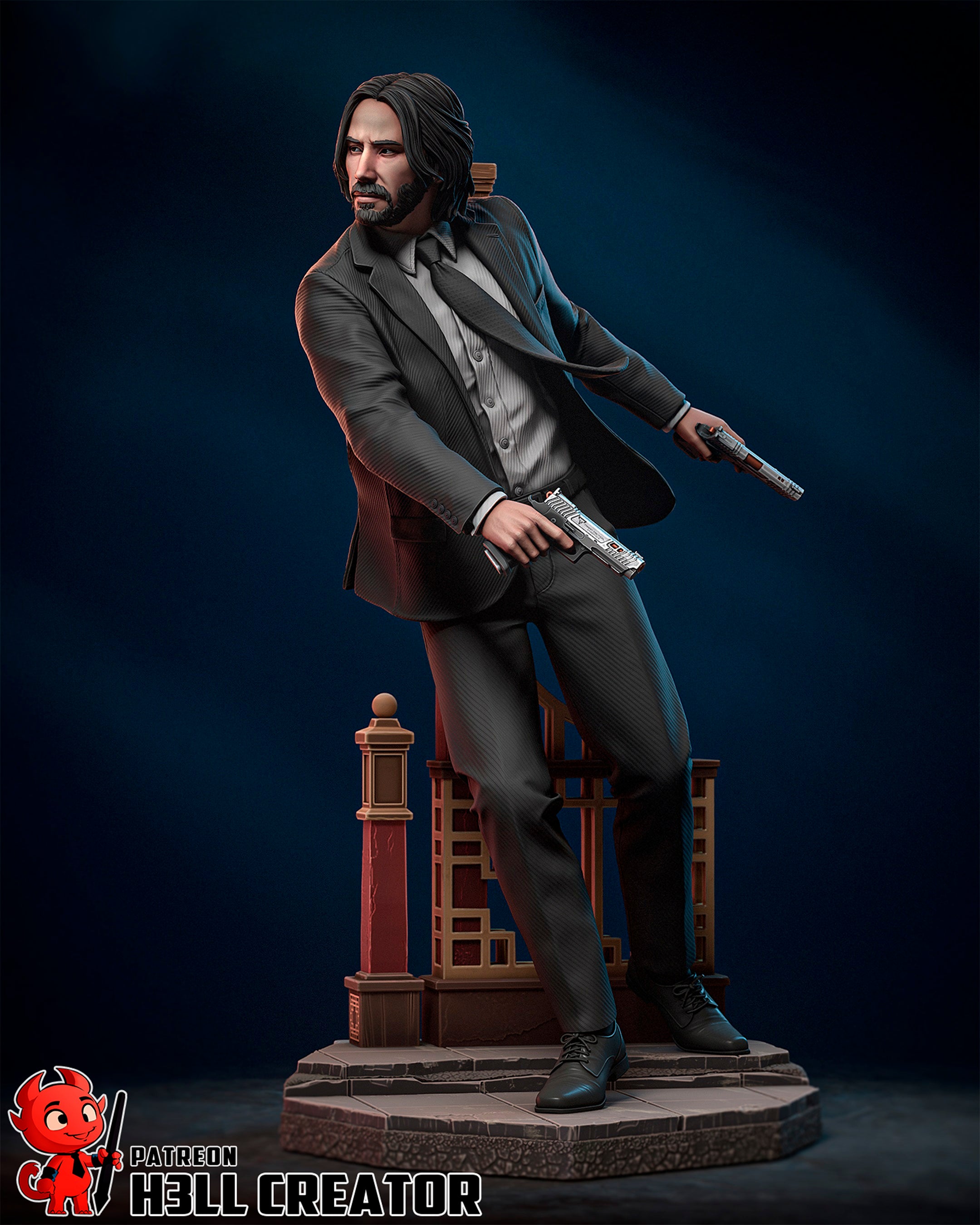 Shadow Suit Gunslinger | 1/10 Unpainted/Painted Resin Figure