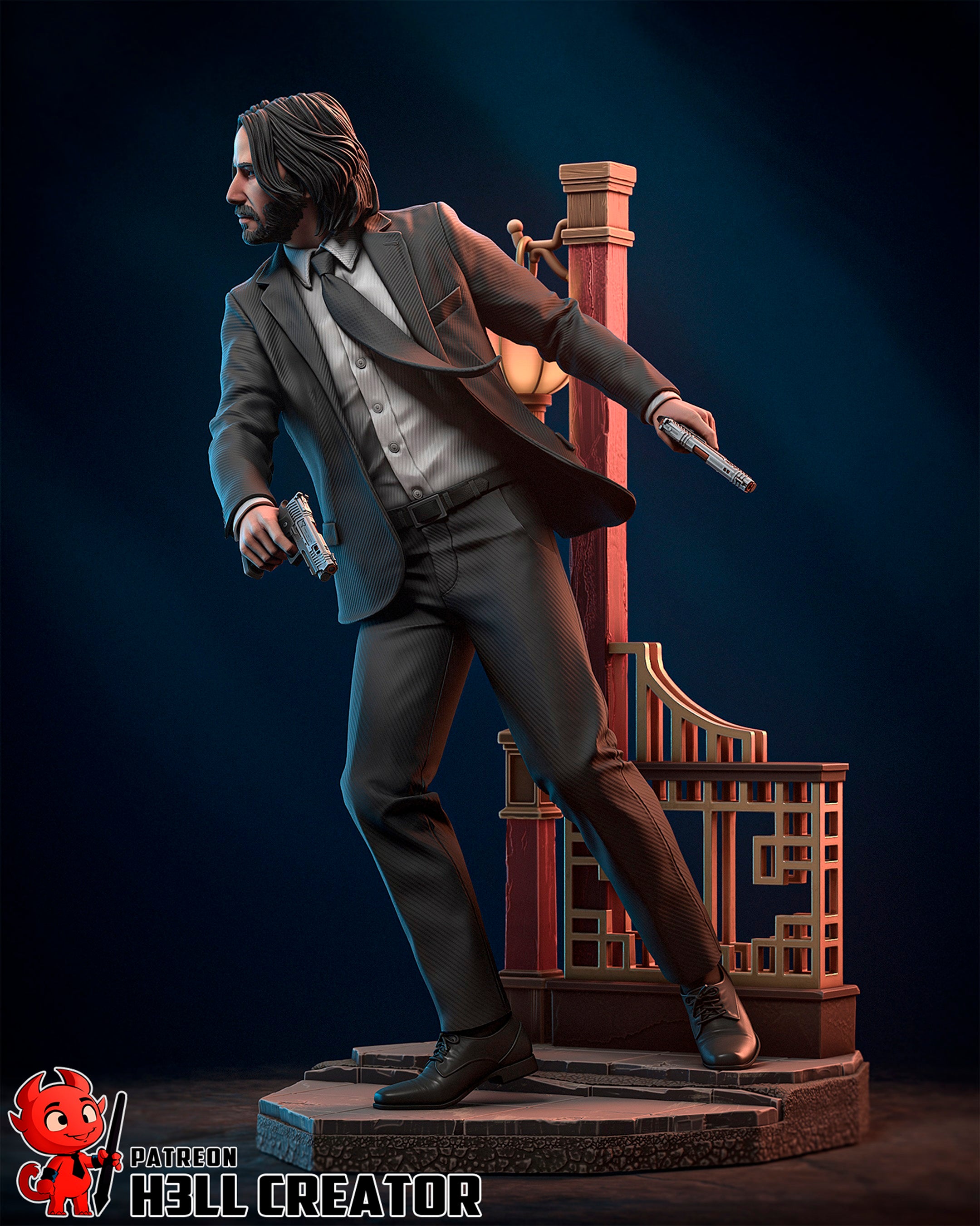 Shadow Suit Gunslinger | 1/10 Unpainted/Painted Resin Figure