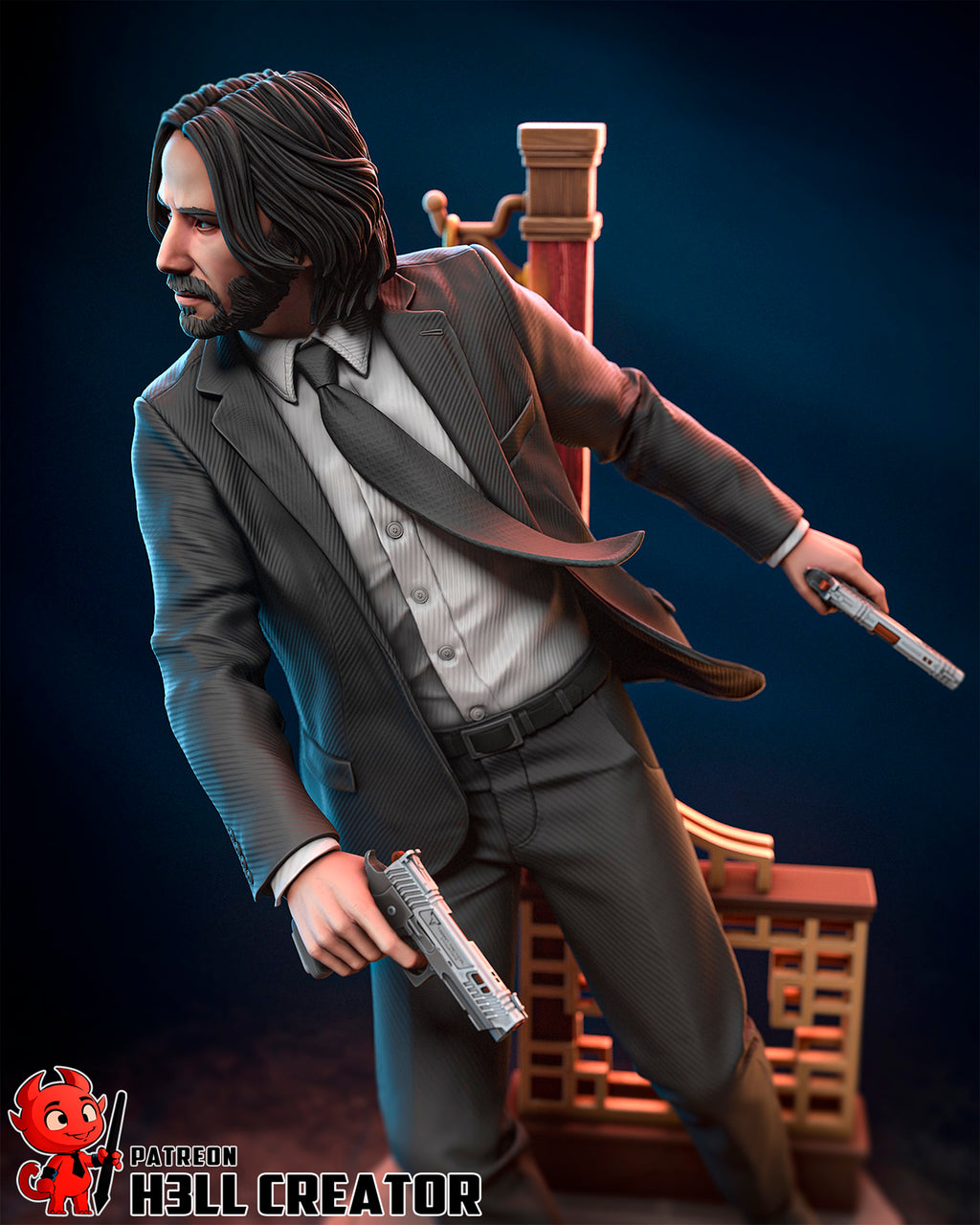 Shadow Suit Gunslinger | 1/10 Unpainted/Painted Resin Figure
