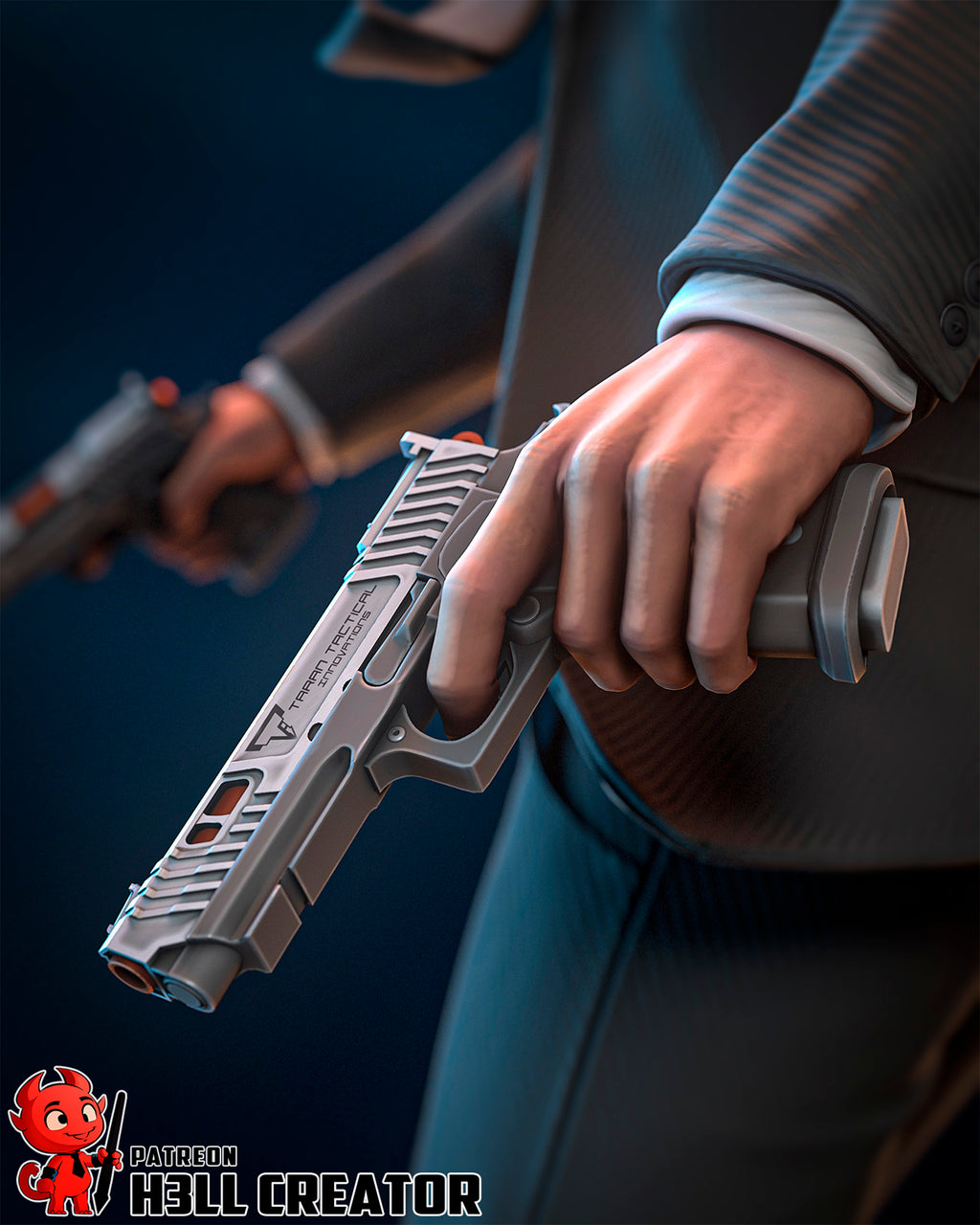 Shadow Suit Gunslinger | 1/10 Unpainted/Painted Resin Figure