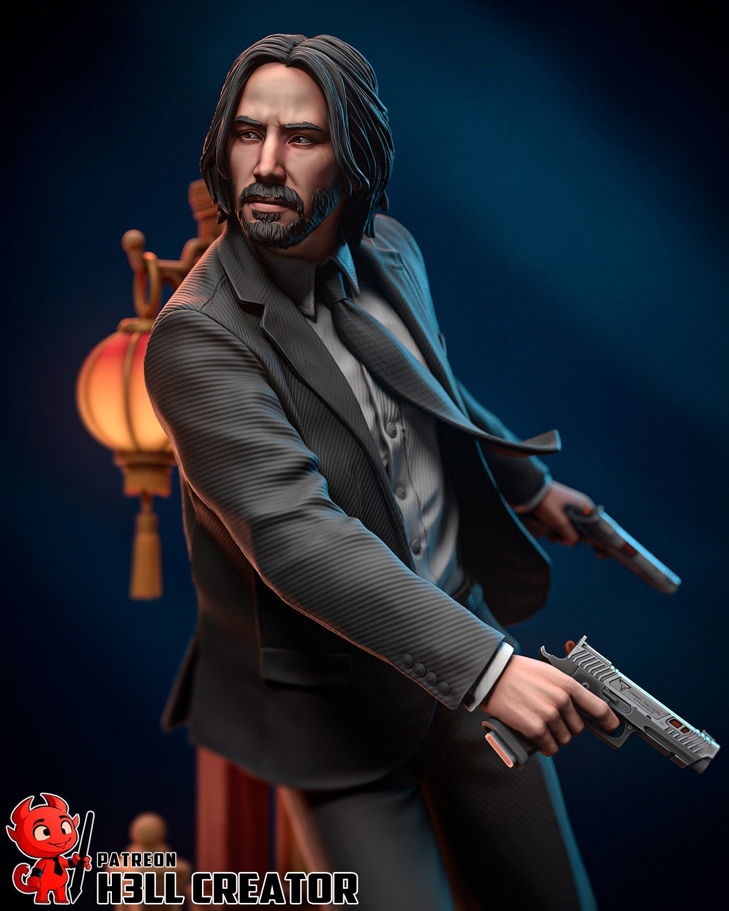 Shadow Suit Gunslinger | 1/10 Unpainted/Painted Resin Figure