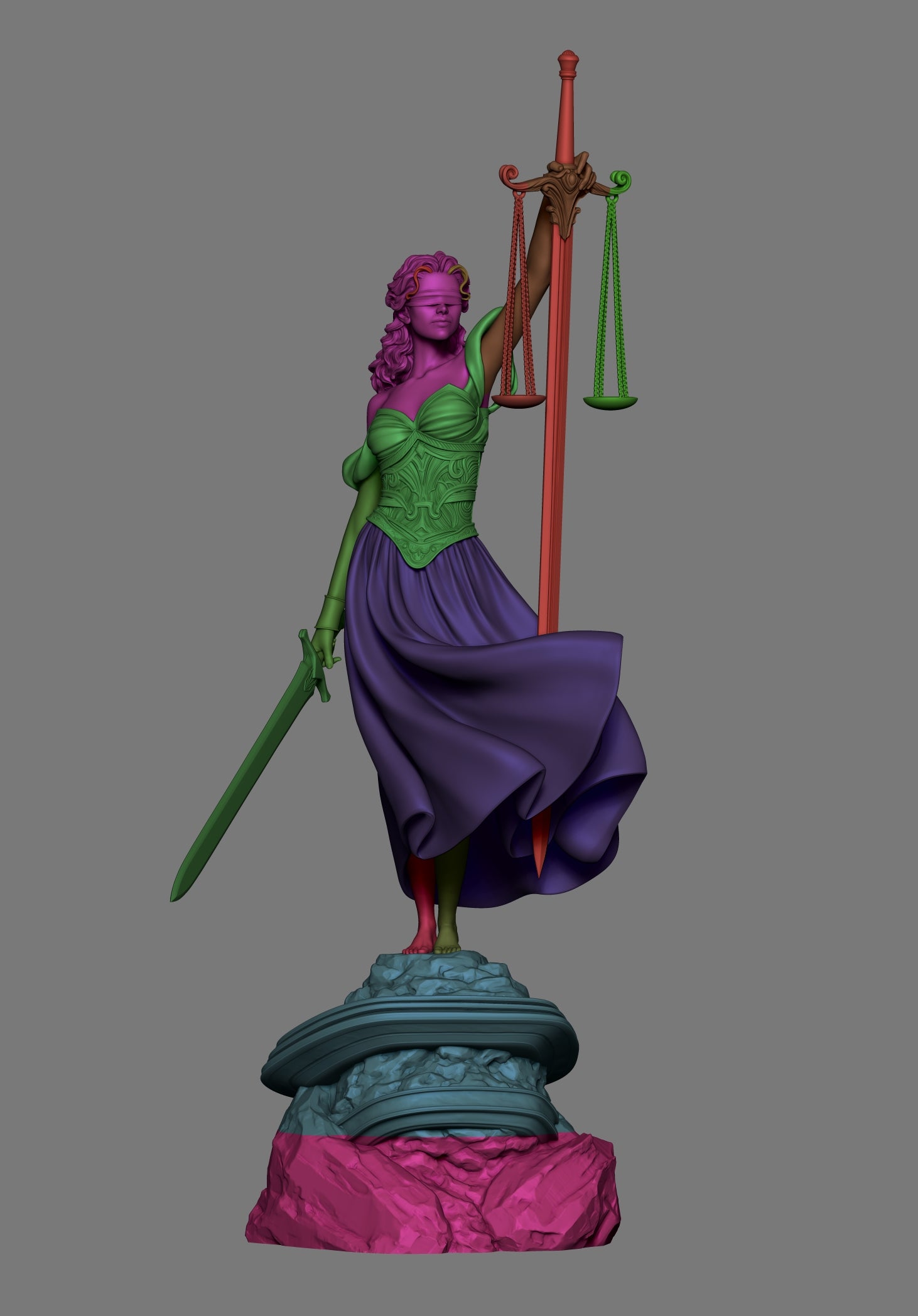 Veiled Justice Guardian | 1/6 Unpainted Resin Kit Model