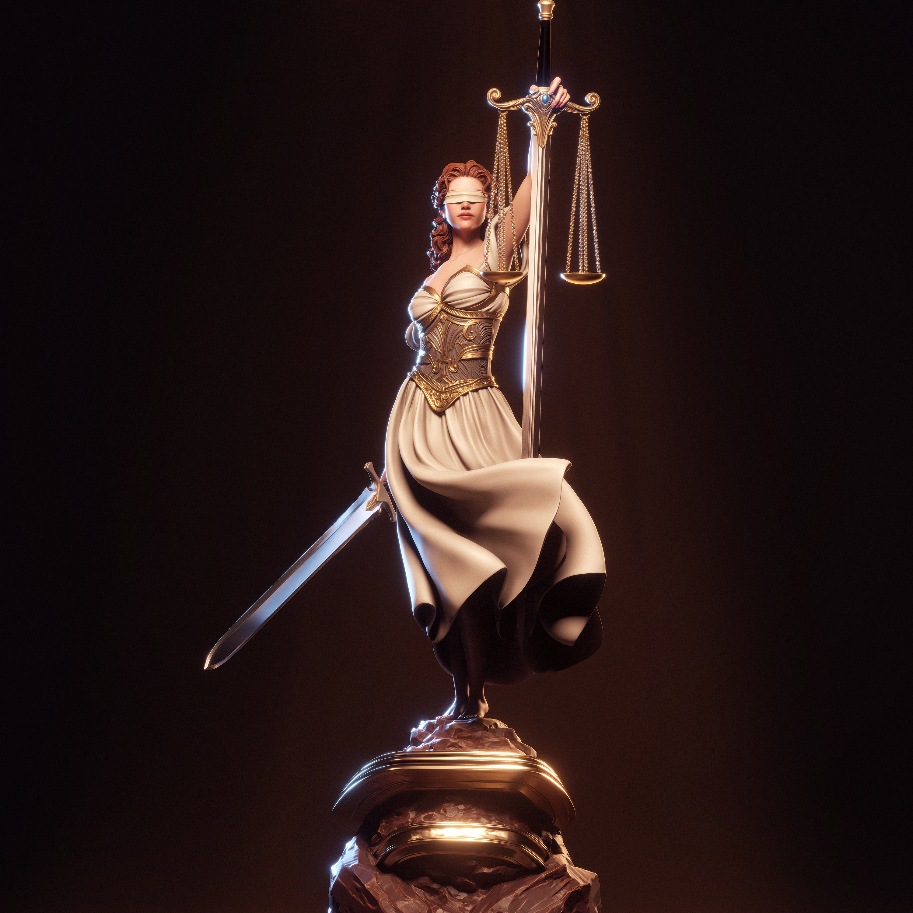 Veiled Justice Guardian | 1/6 Unpainted Resin Kit Model